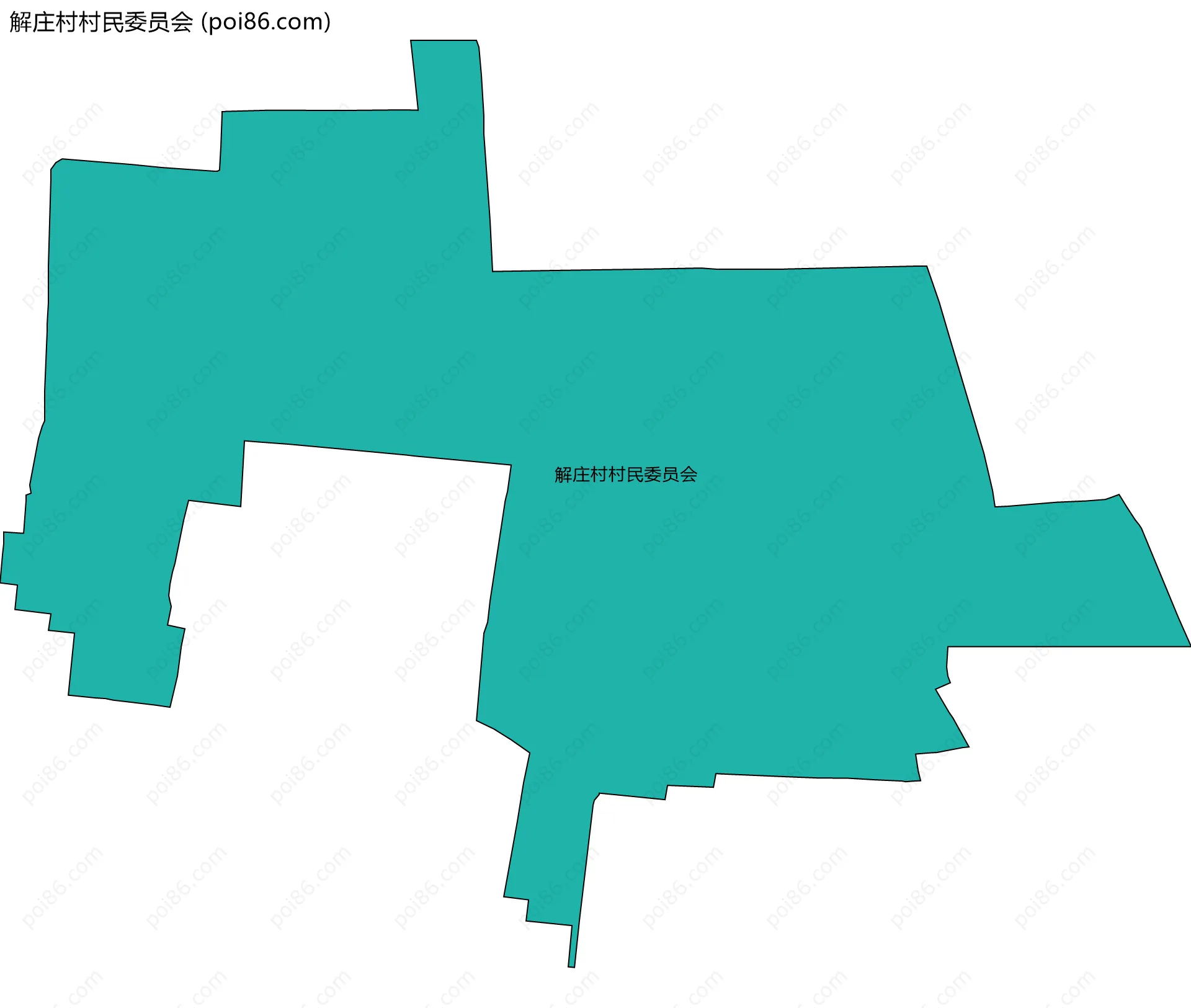解庄村村民委员会边界地图