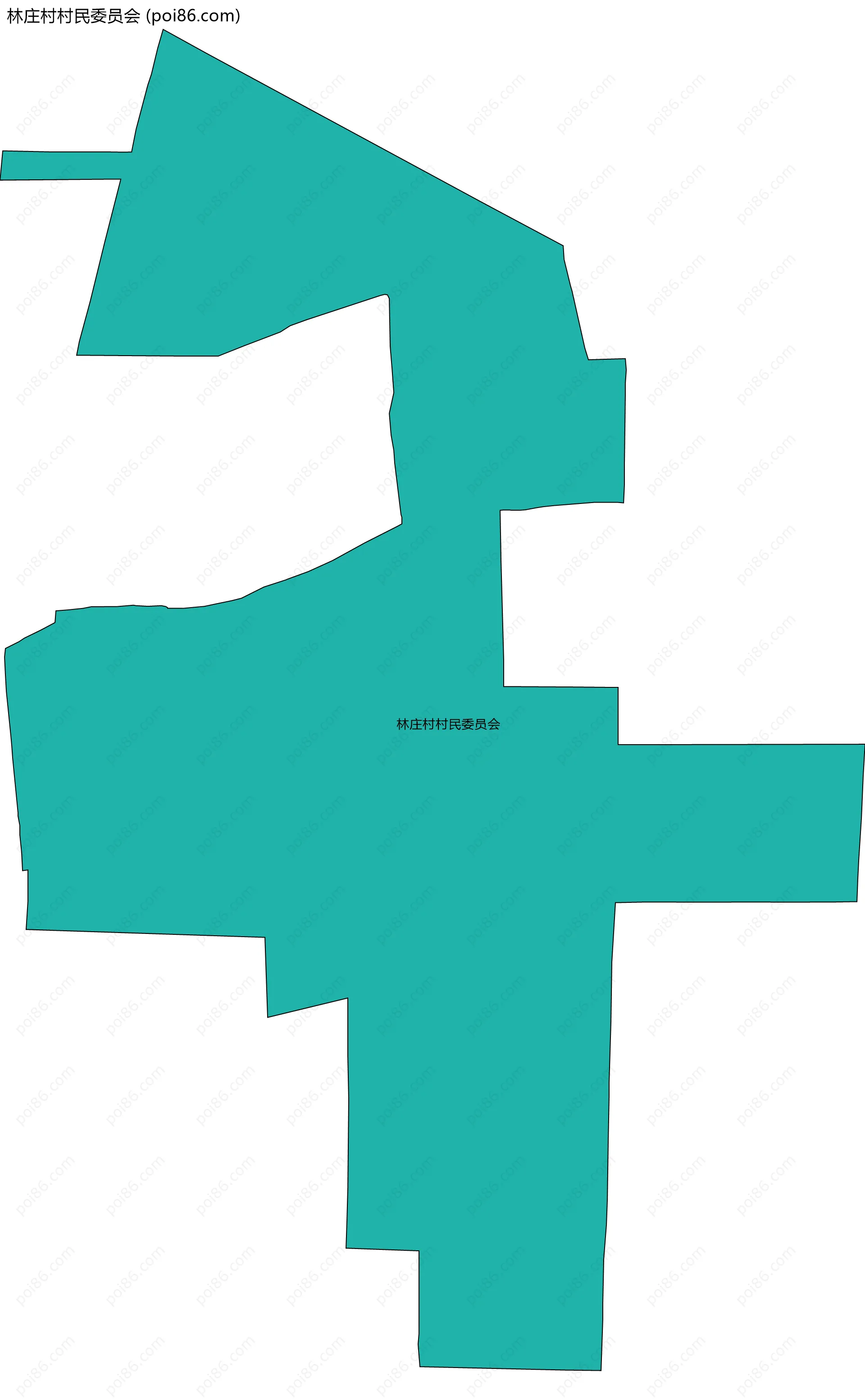 林庄村村民委员会边界地图