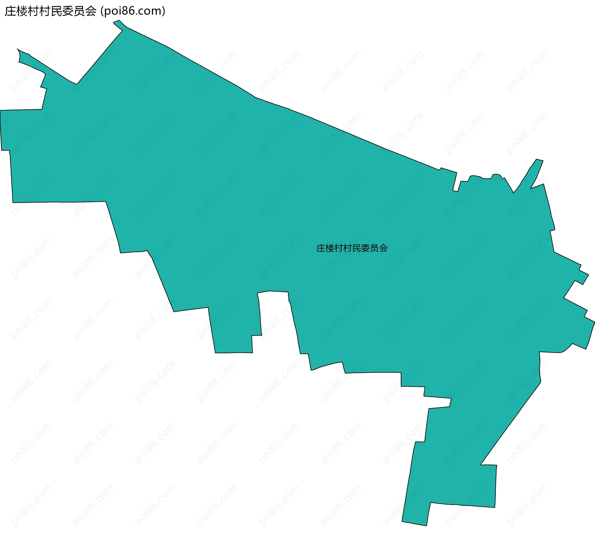 庄楼村村民委员会边界地图