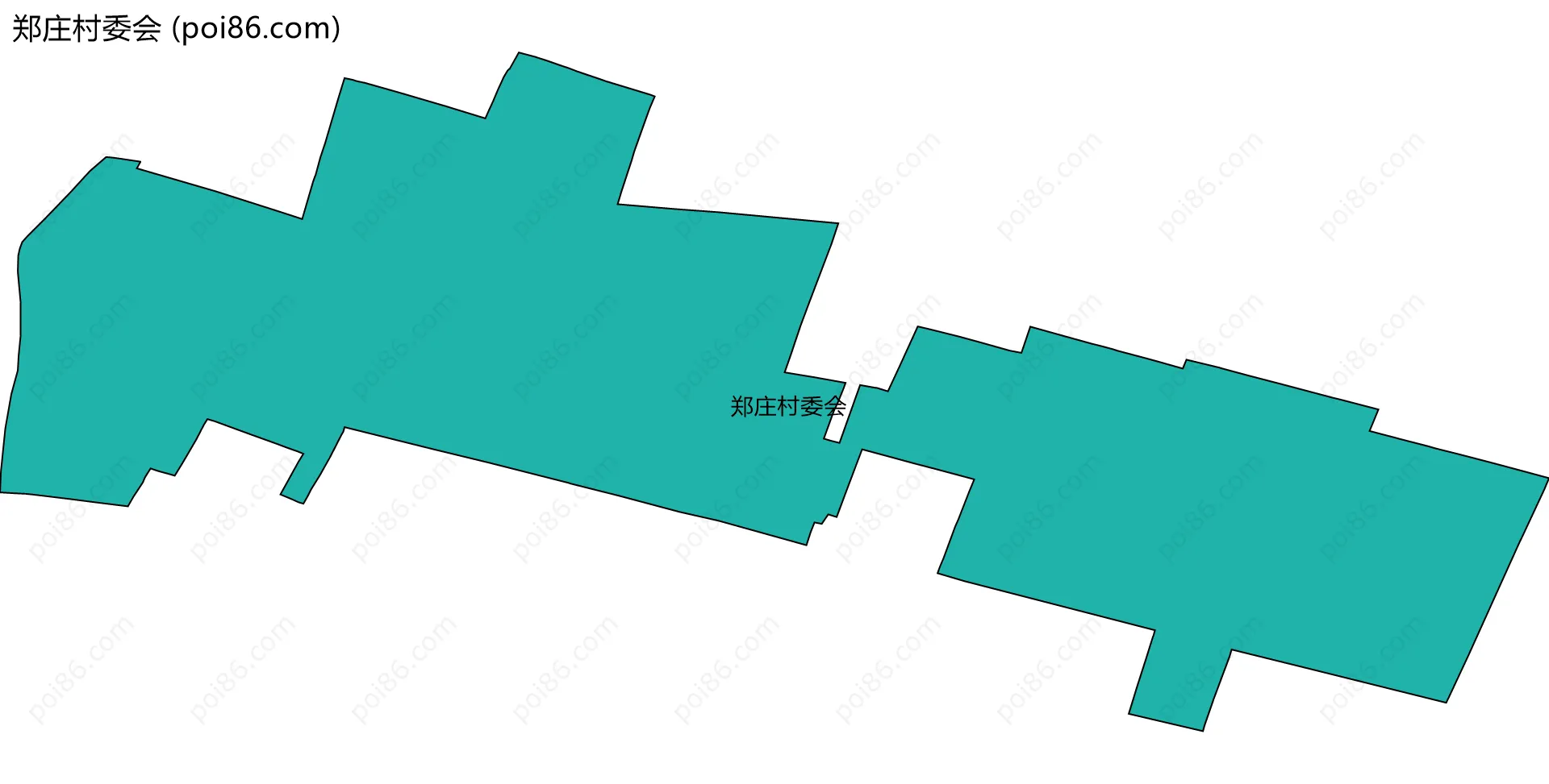 郑庄村委会边界地图