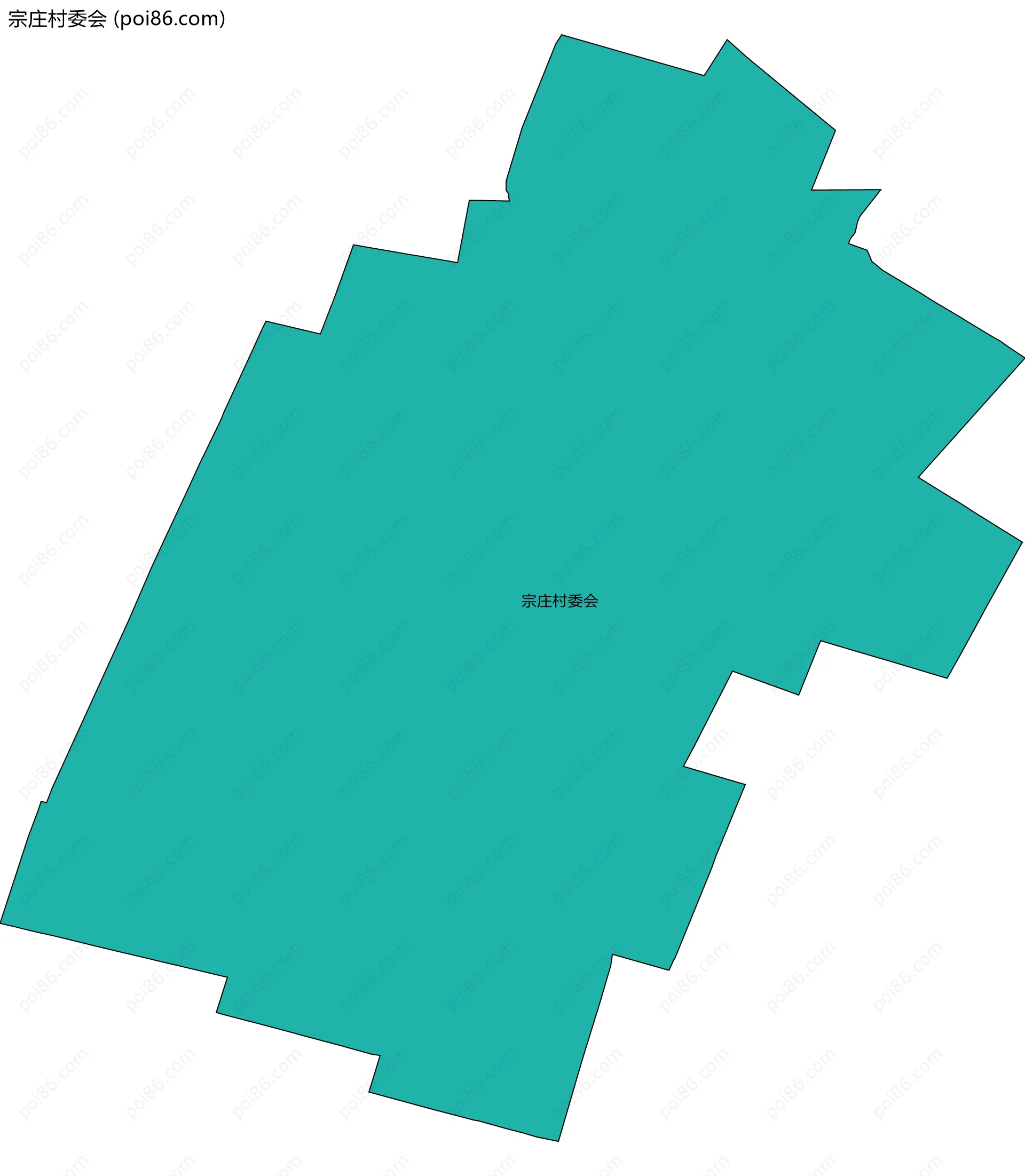 宗庄村委会边界地图