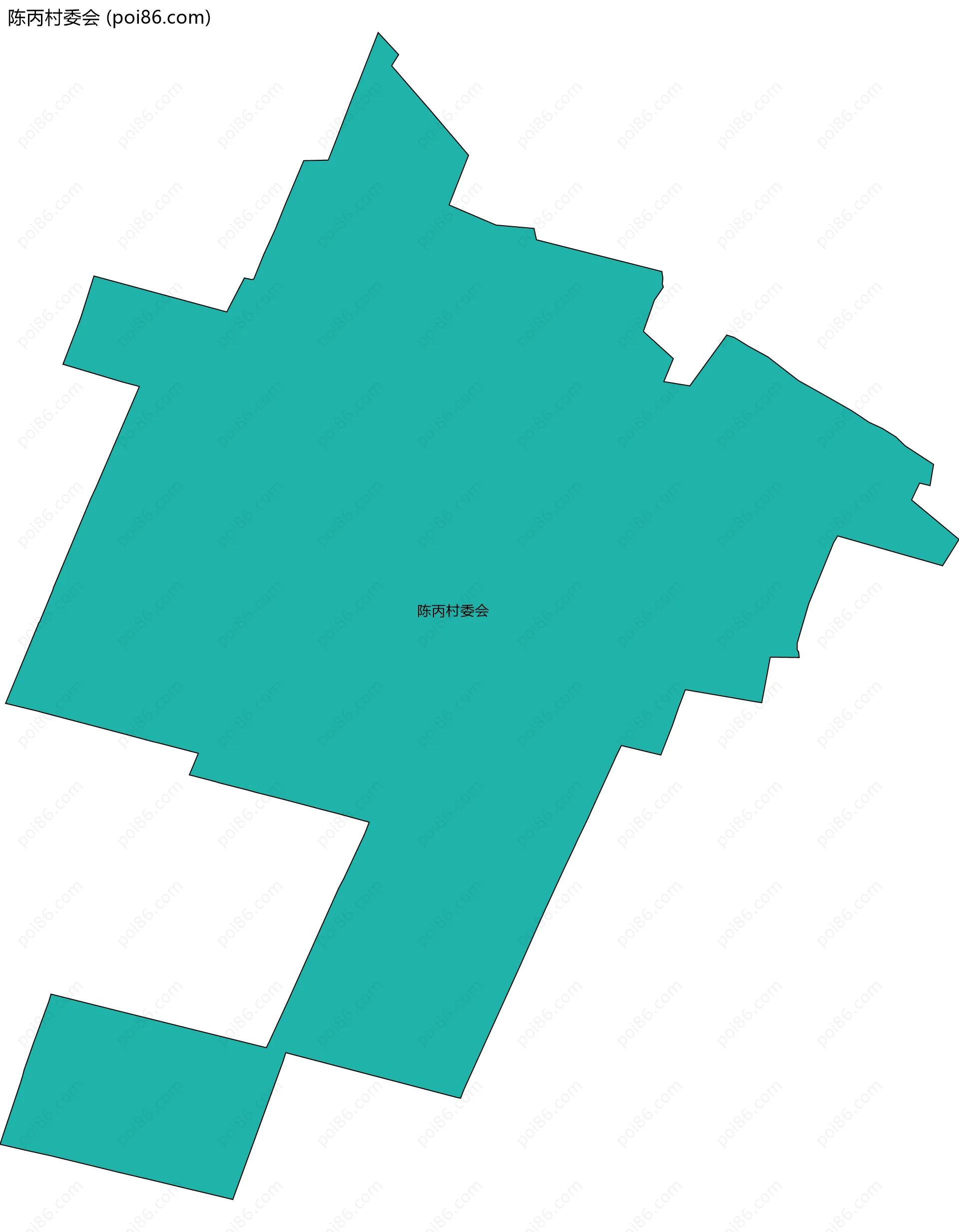 陈丙村委会边界地图