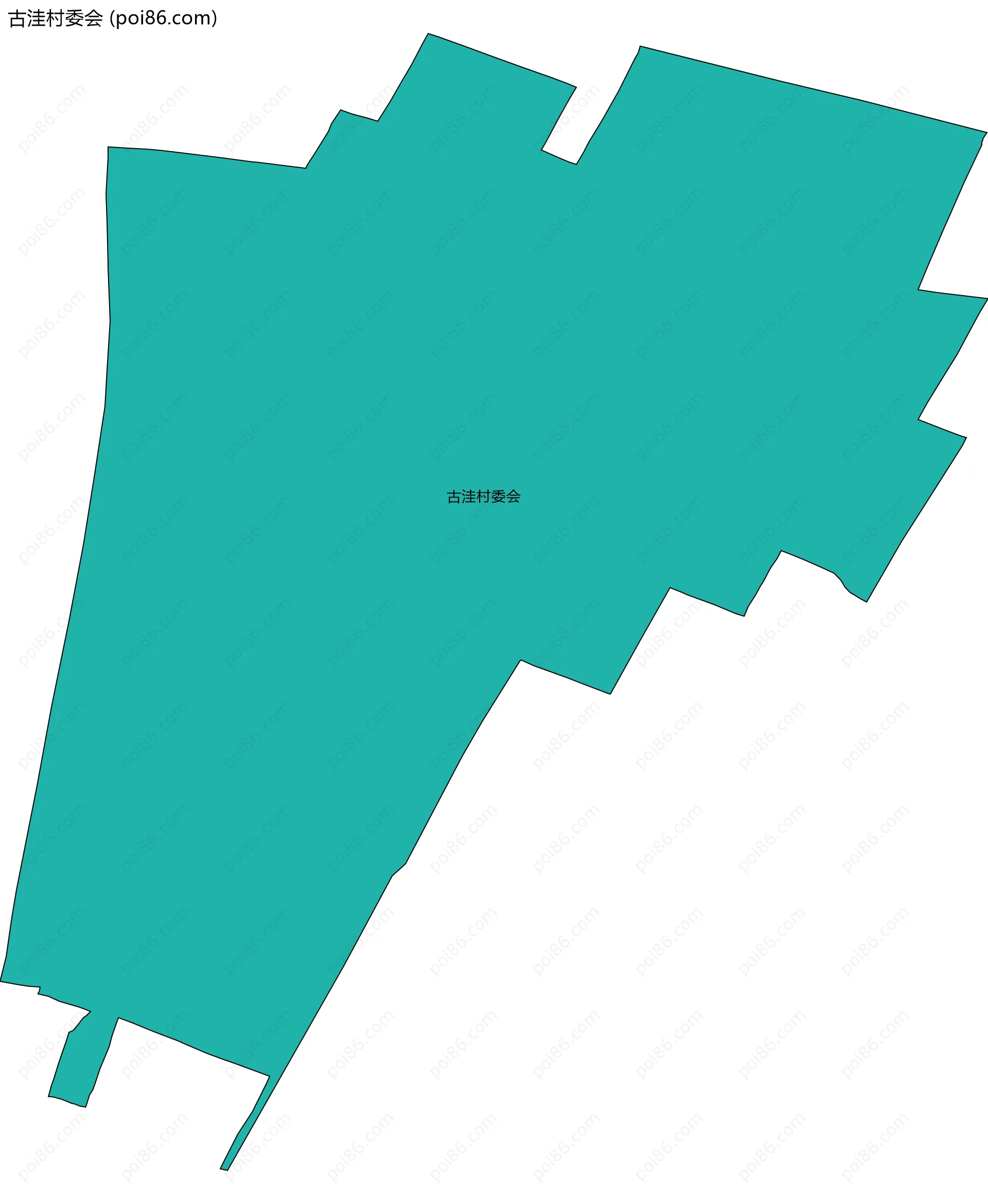 古洼村委会边界地图