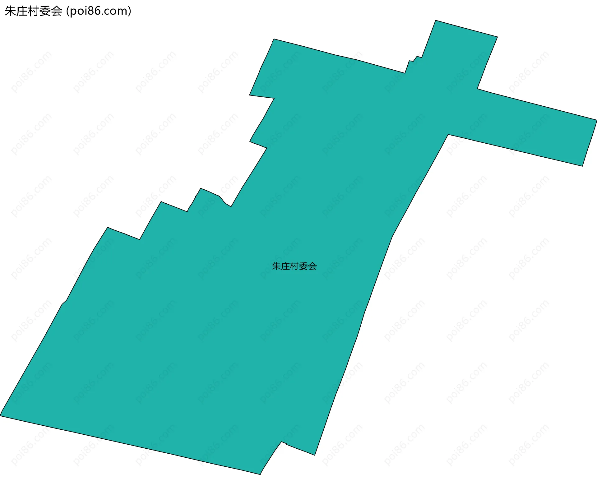 朱庄村委会边界地图