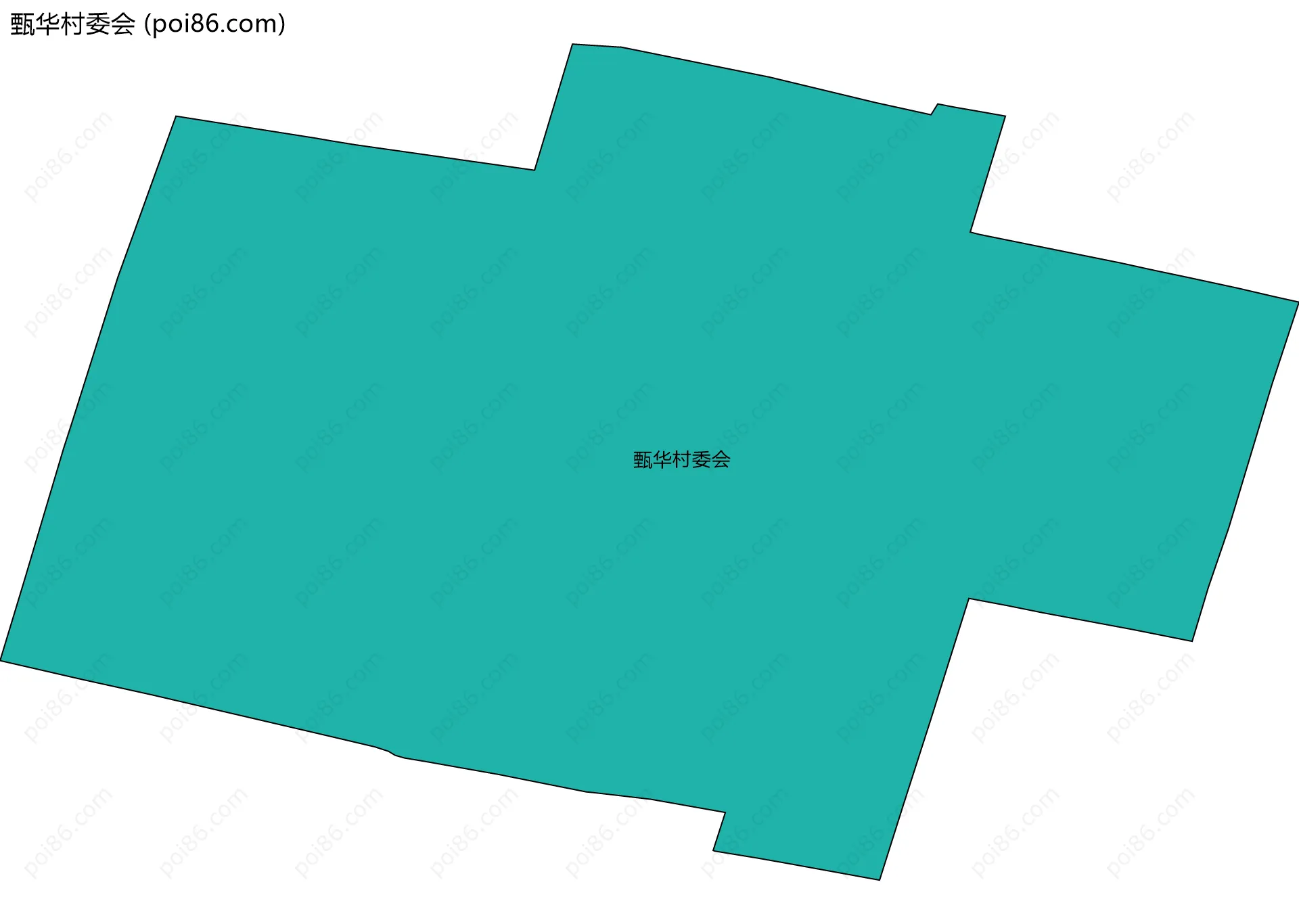 甄华村委会边界地图