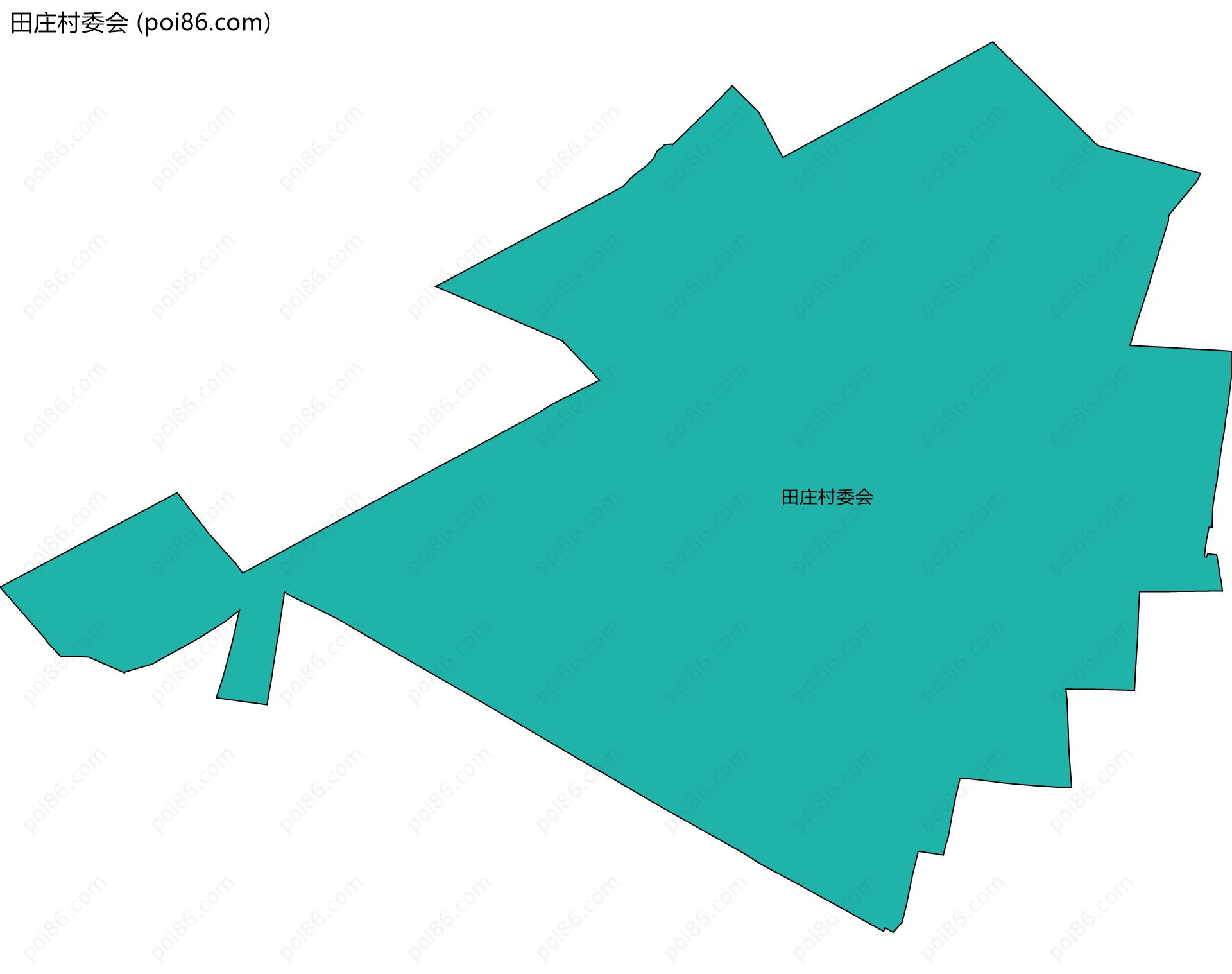 田庄村委会边界地图
