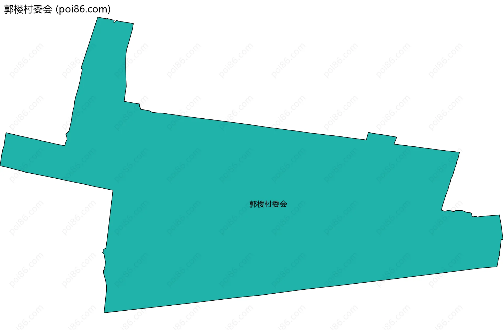 郭楼村委会边界地图