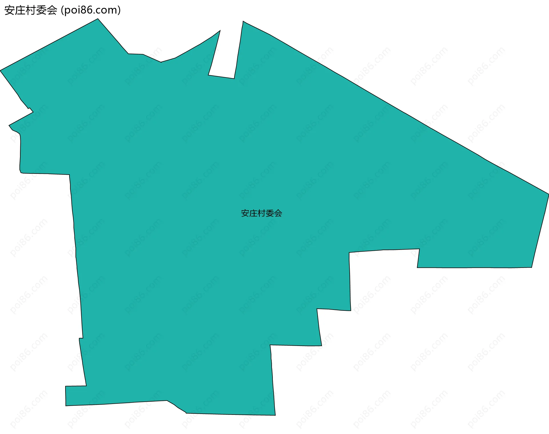 安庄村委会边界地图