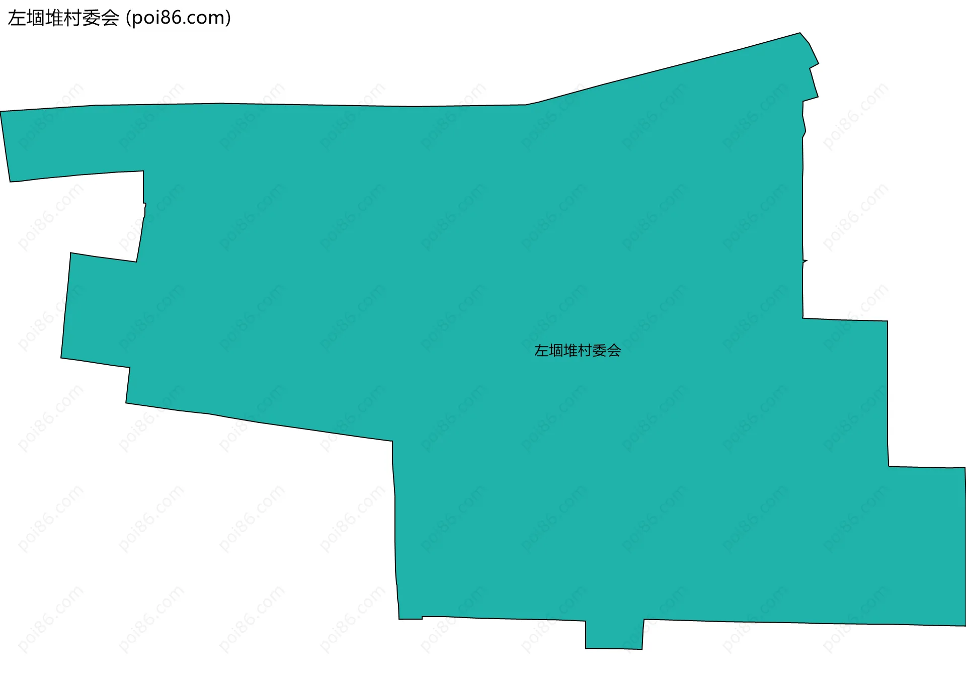 左堌堆村委会边界地图