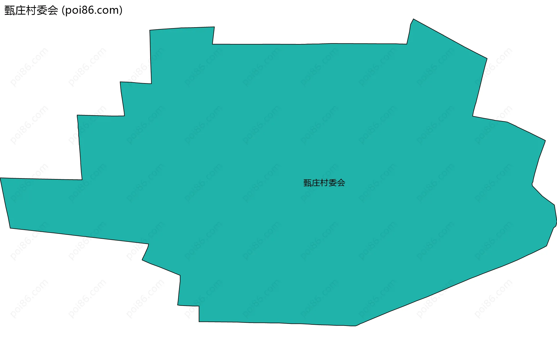 甄庄村委会边界地图