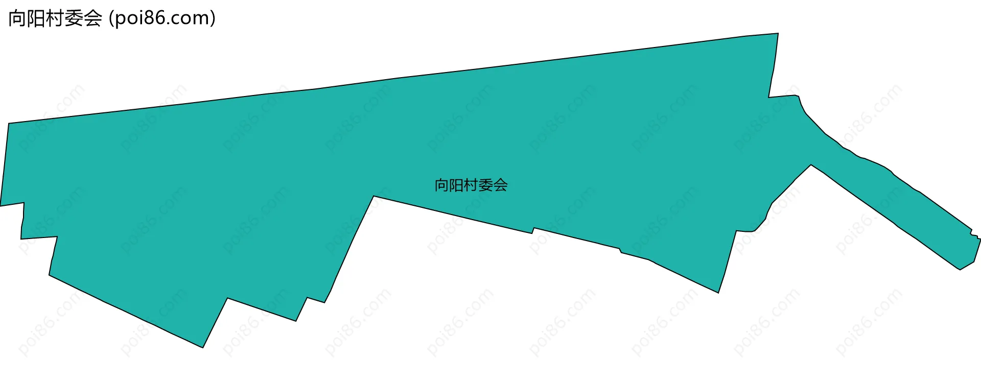向阳村委会边界地图