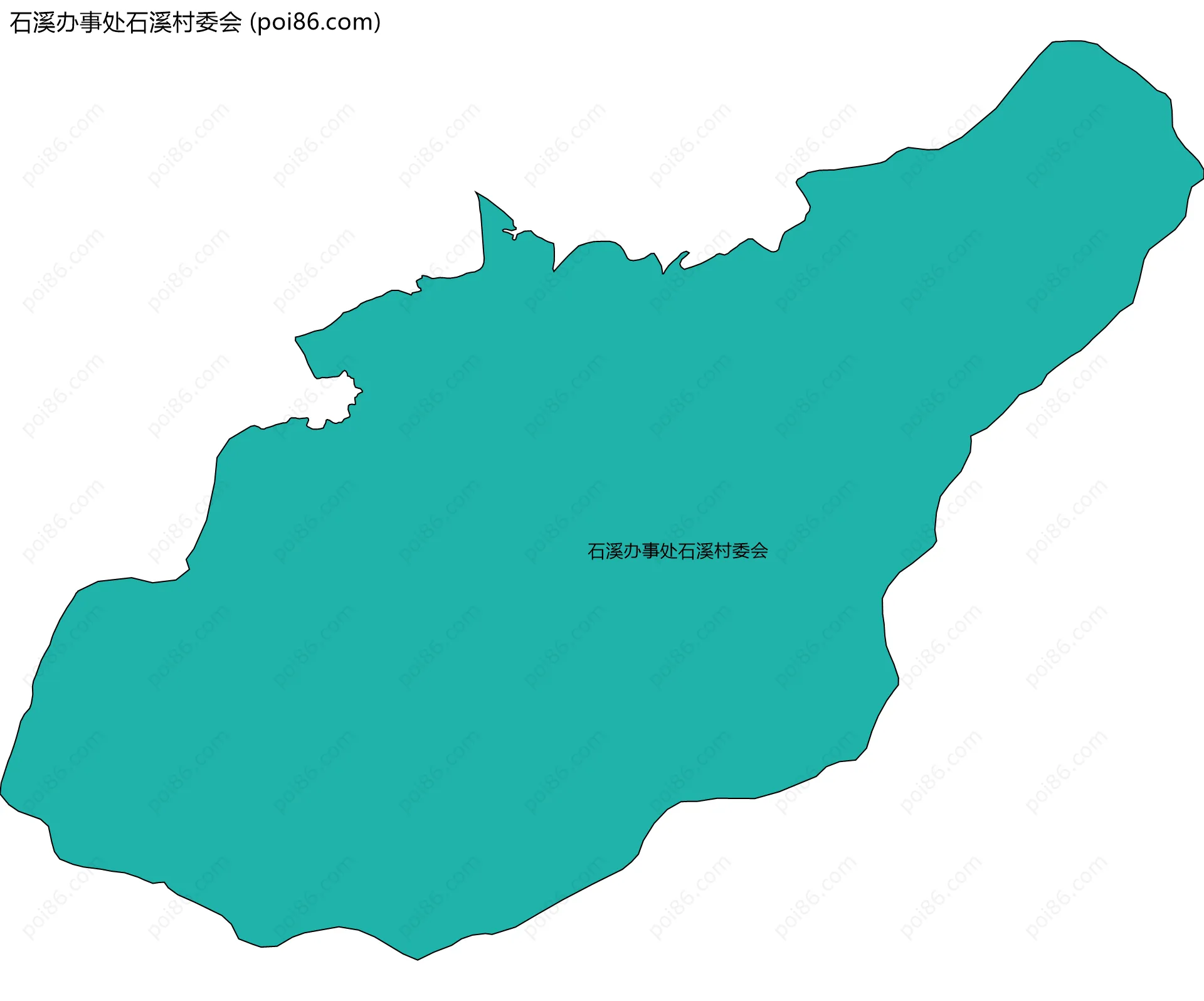 石溪办事处石溪村委会边界地图