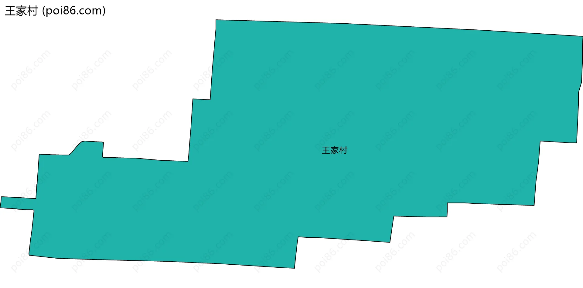 王家村边界地图