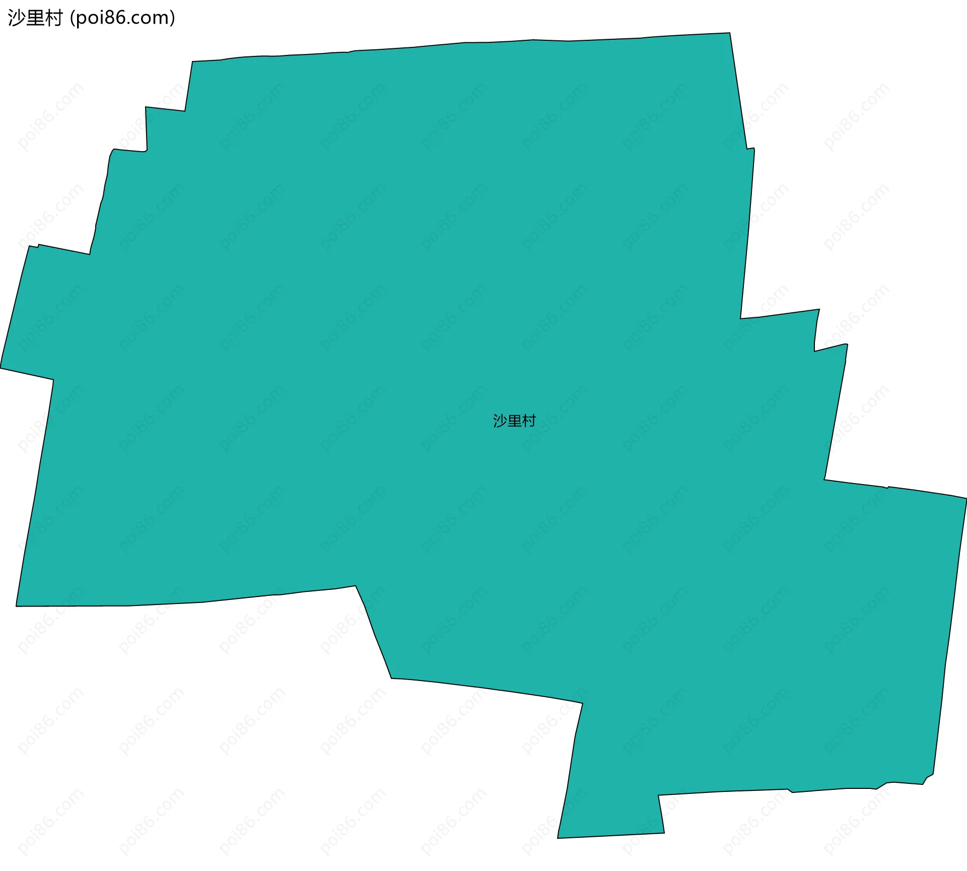 沙里村边界地图
