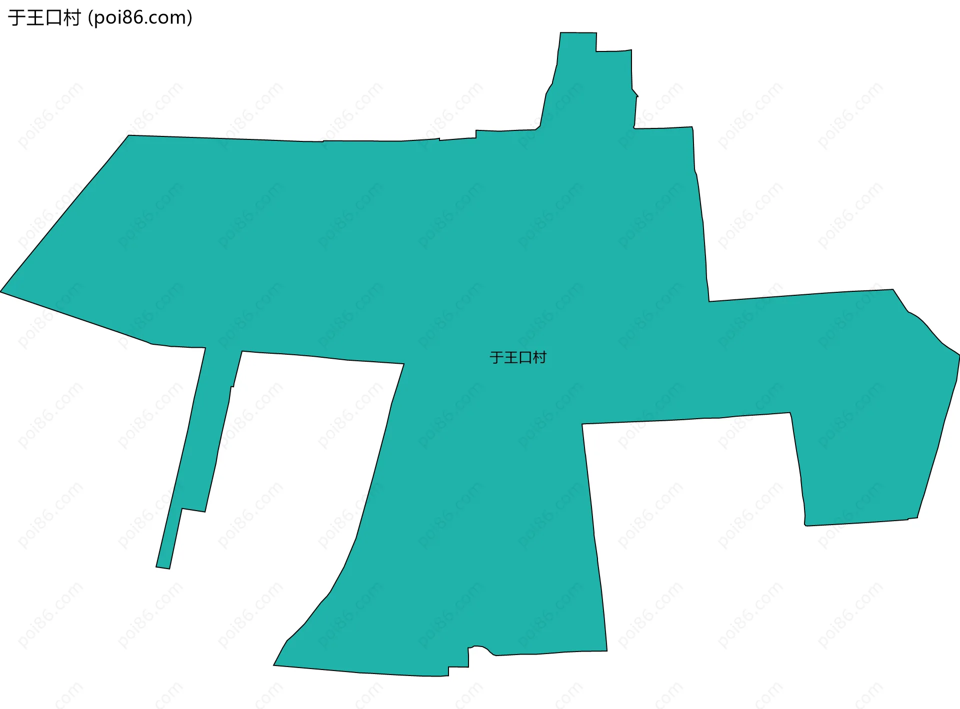 于王口村边界地图