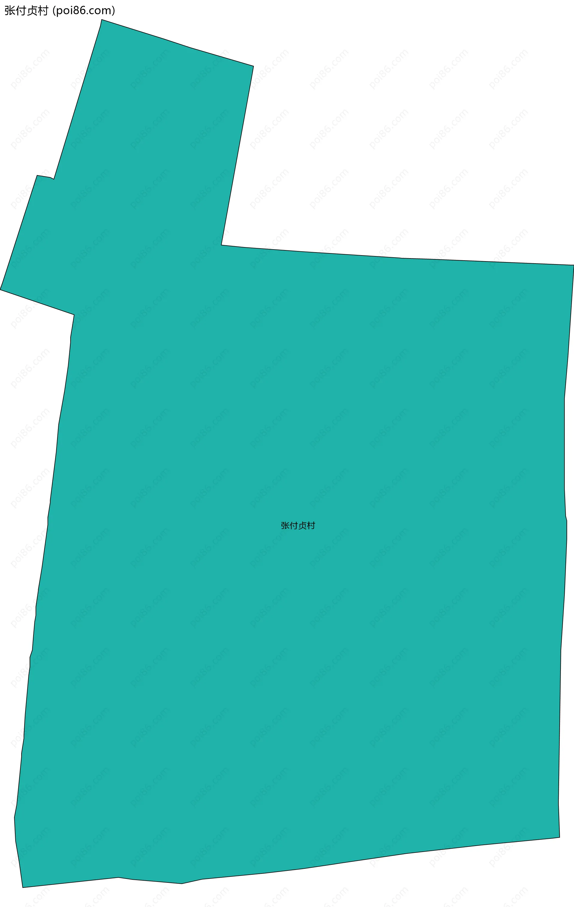 张付贞村边界地图