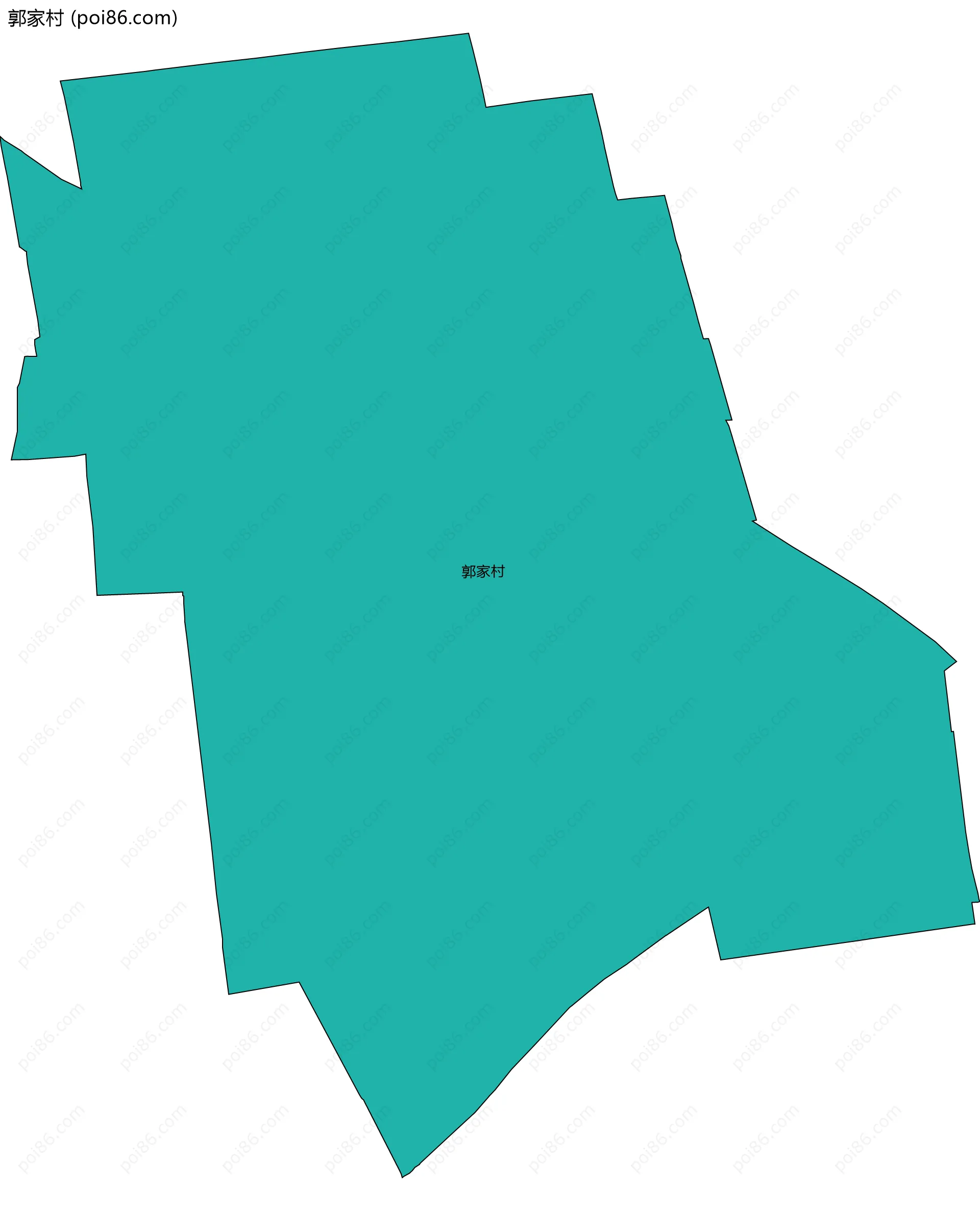 郭家村边界地图