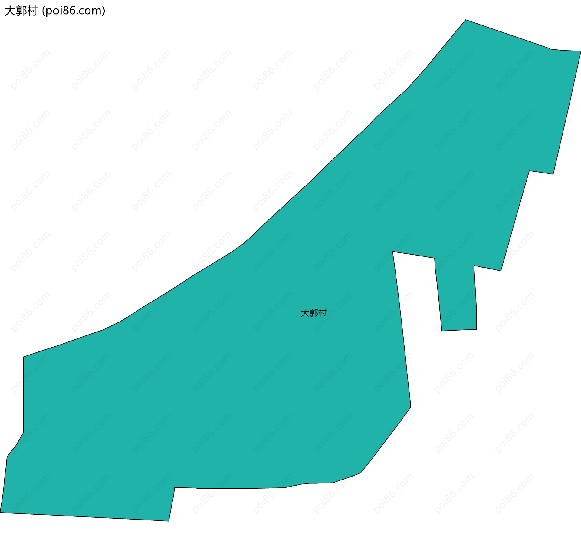 大郭村边界地图