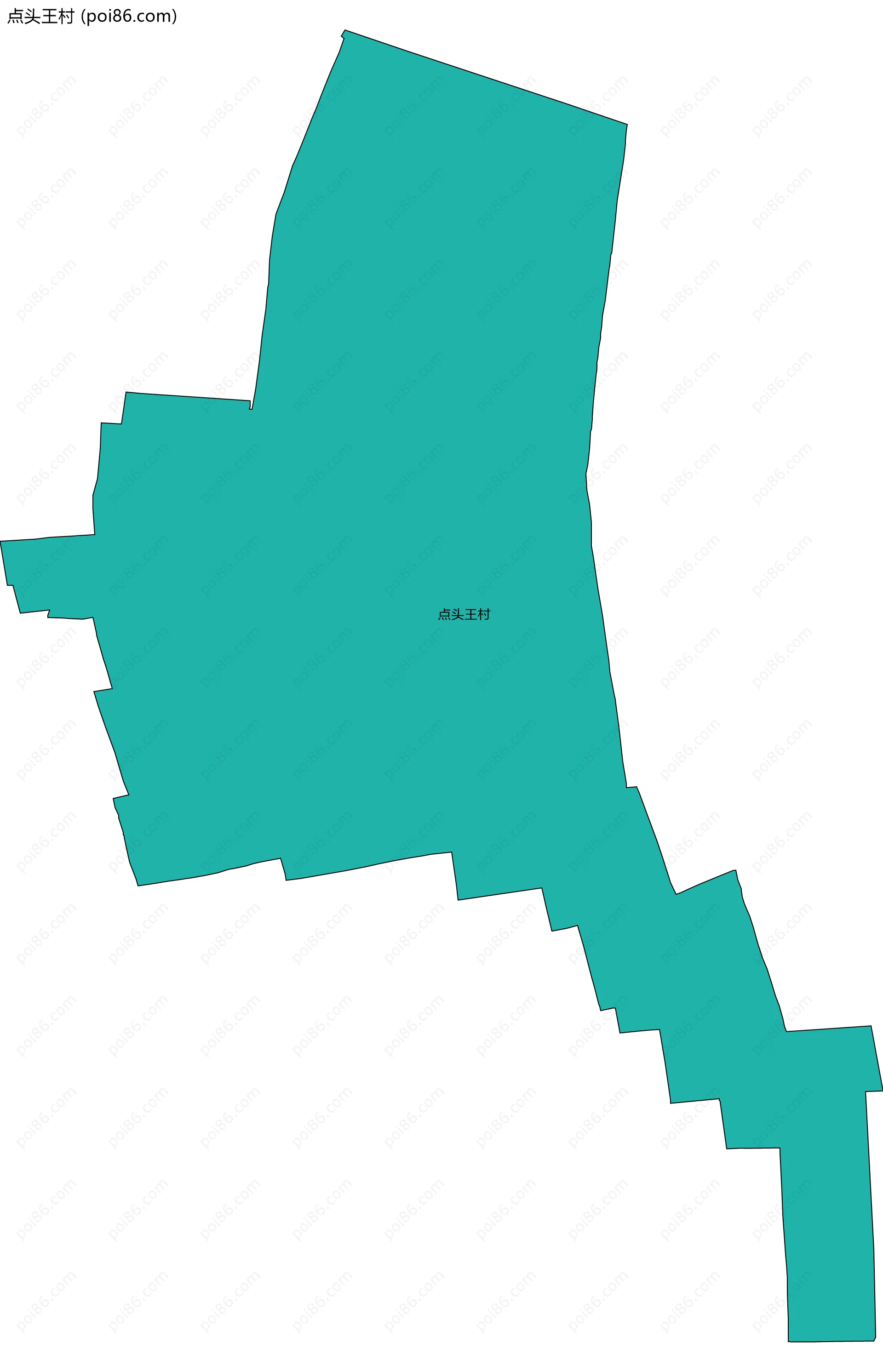 点头王村边界地图