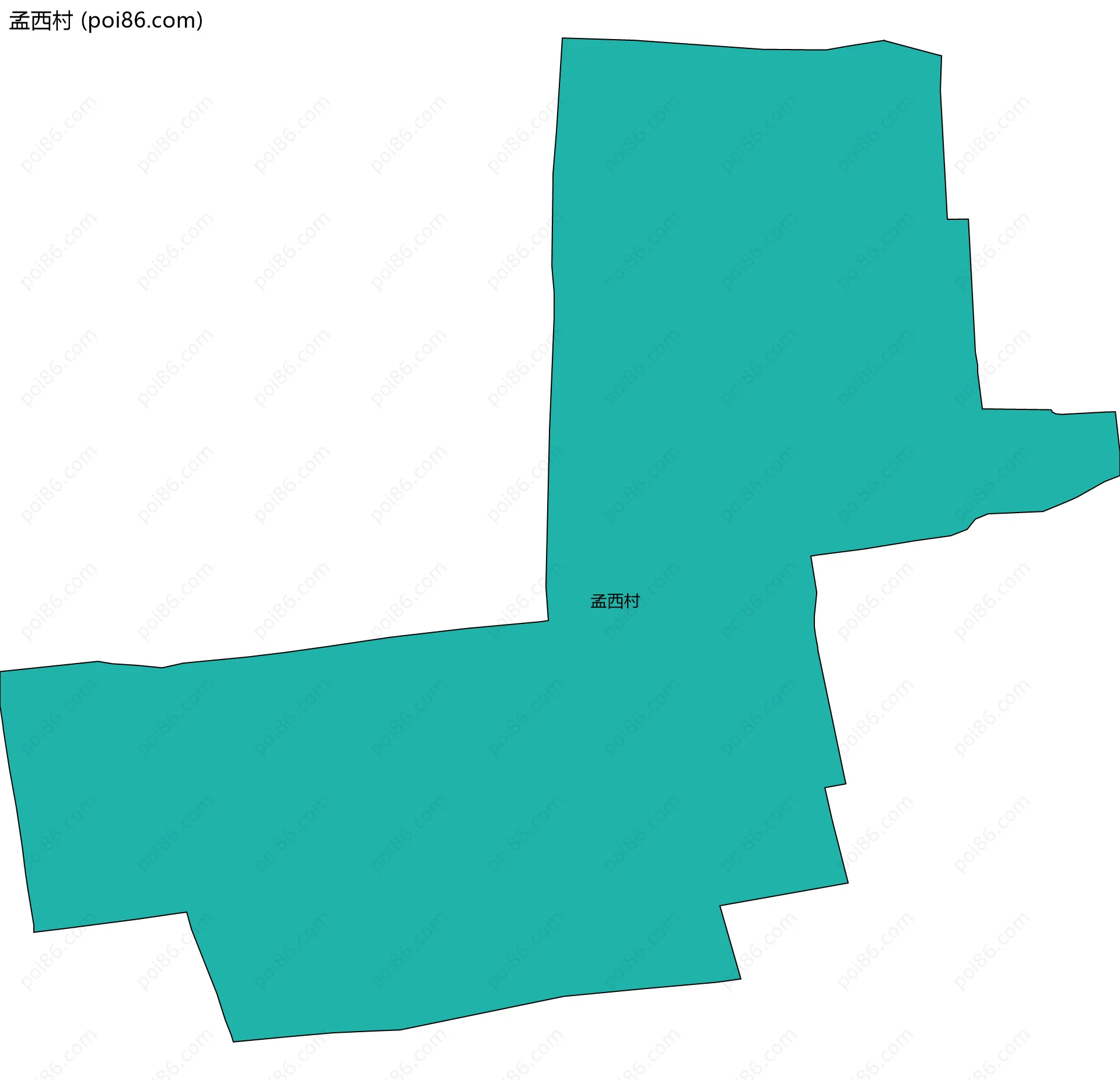 孟西村边界地图