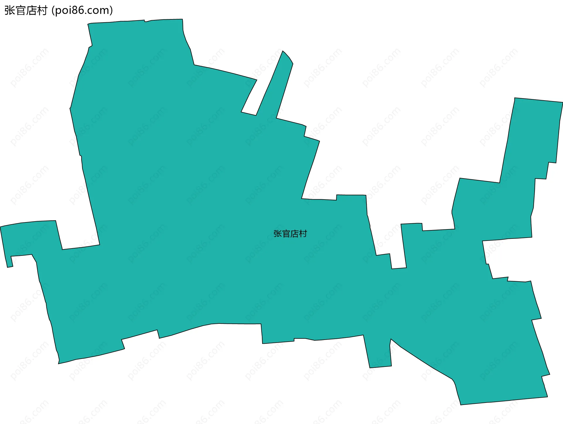 张官店村边界地图