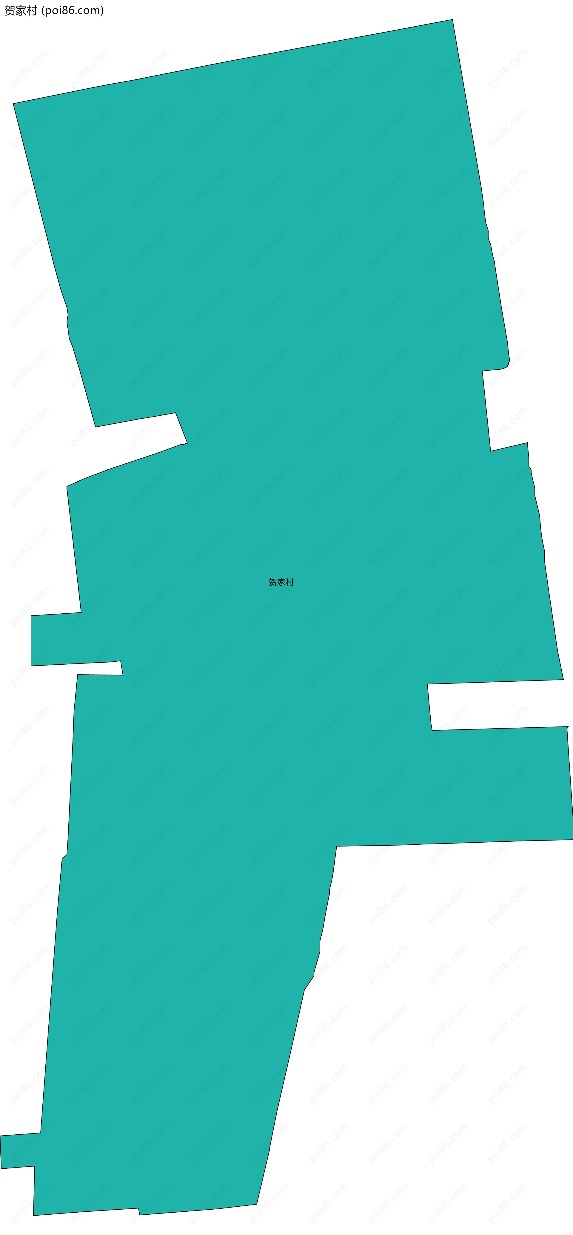 贺家村边界地图