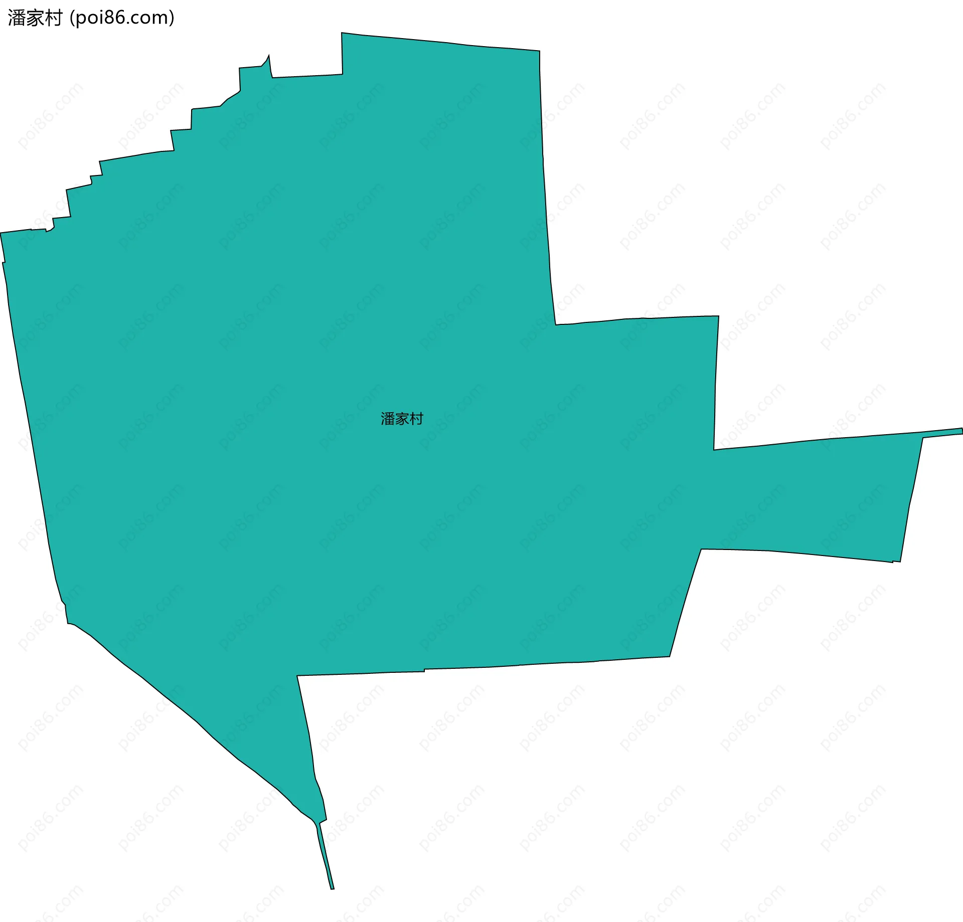 潘家村边界地图