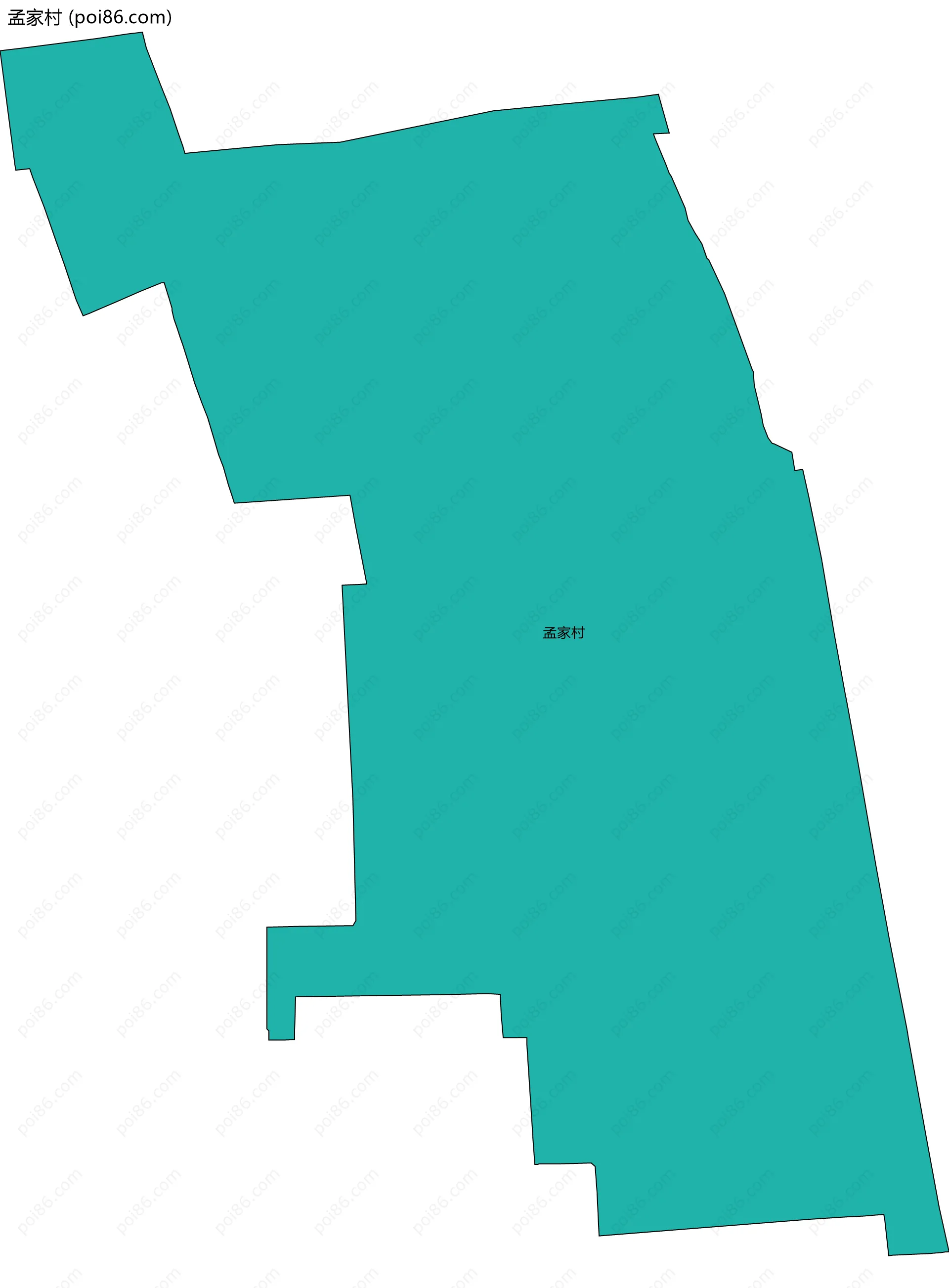 孟家村边界地图