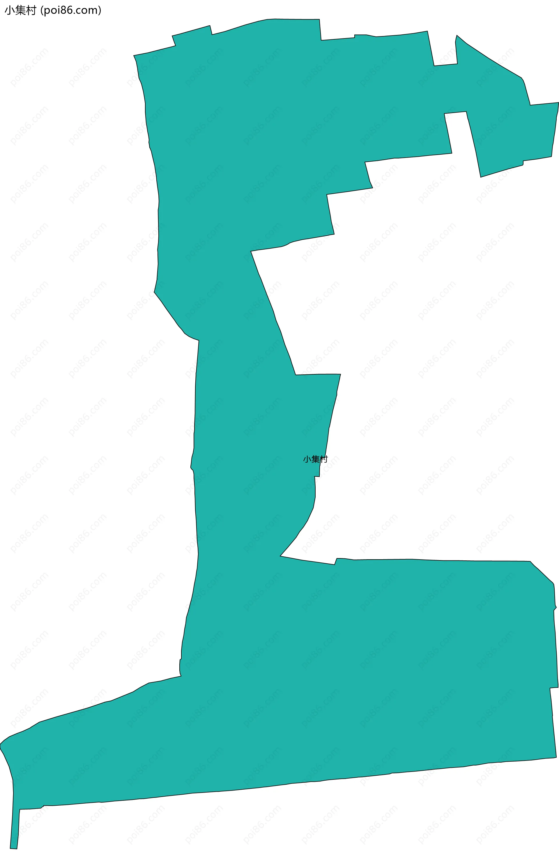 小集村边界地图