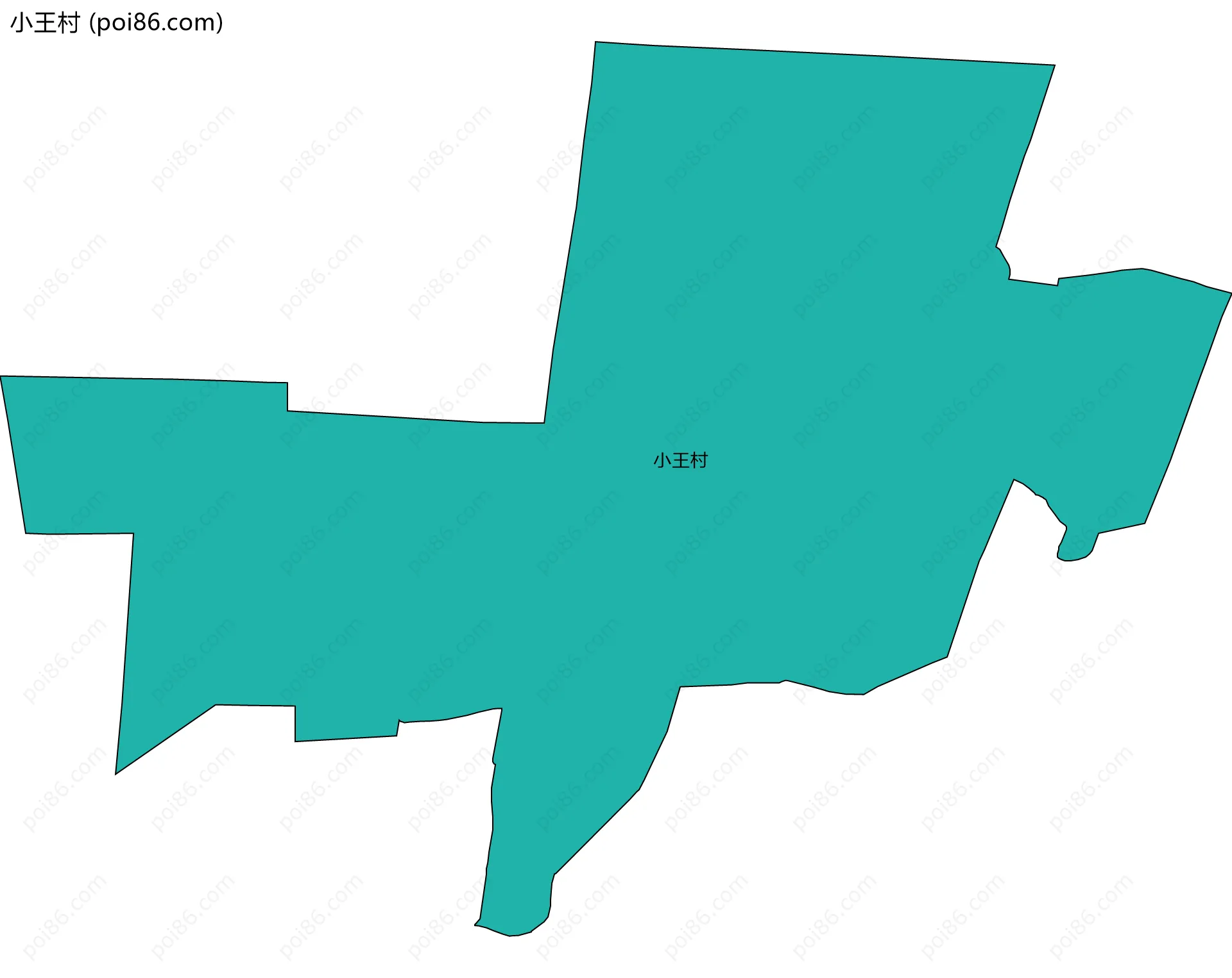 小王村边界地图