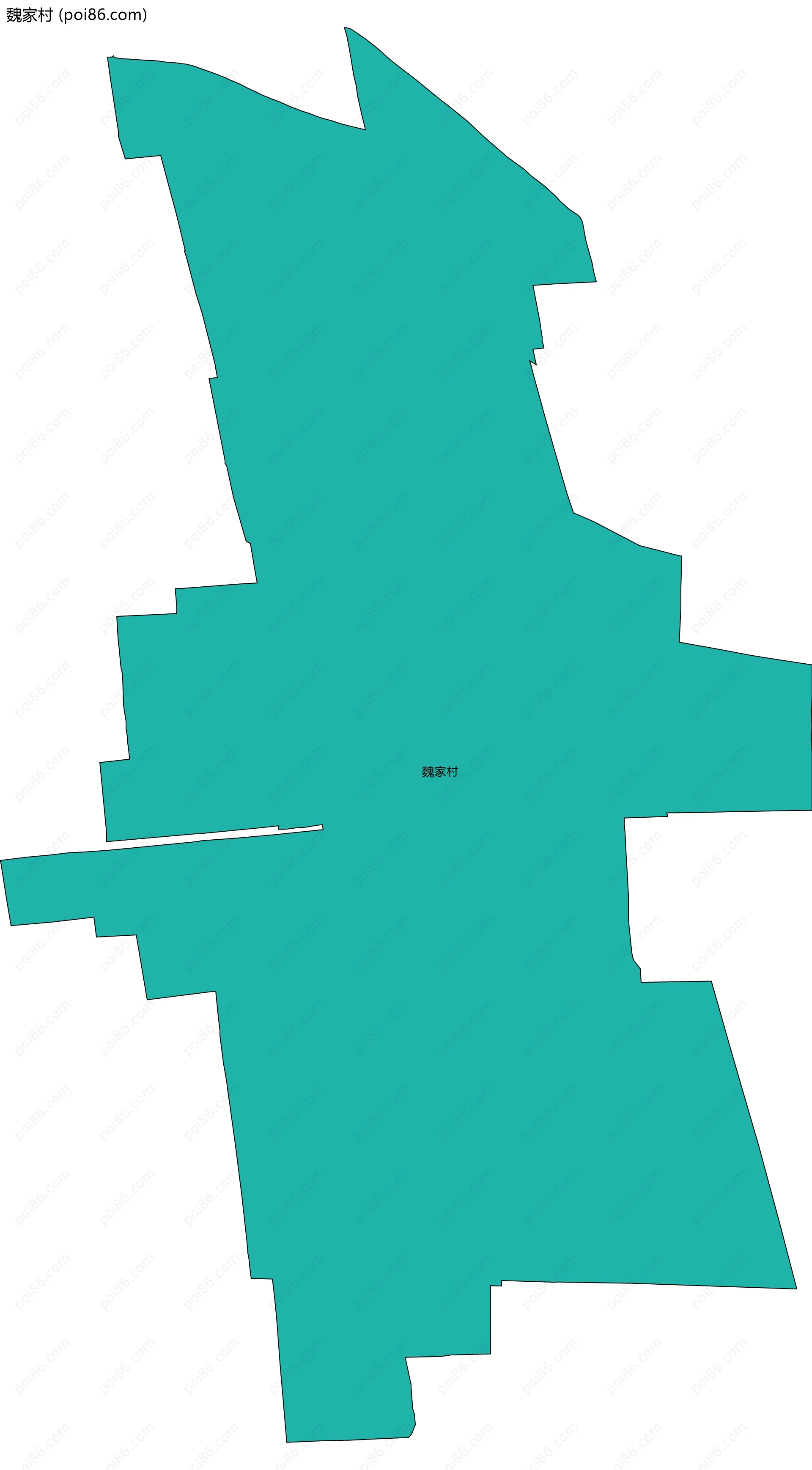 魏家村边界地图