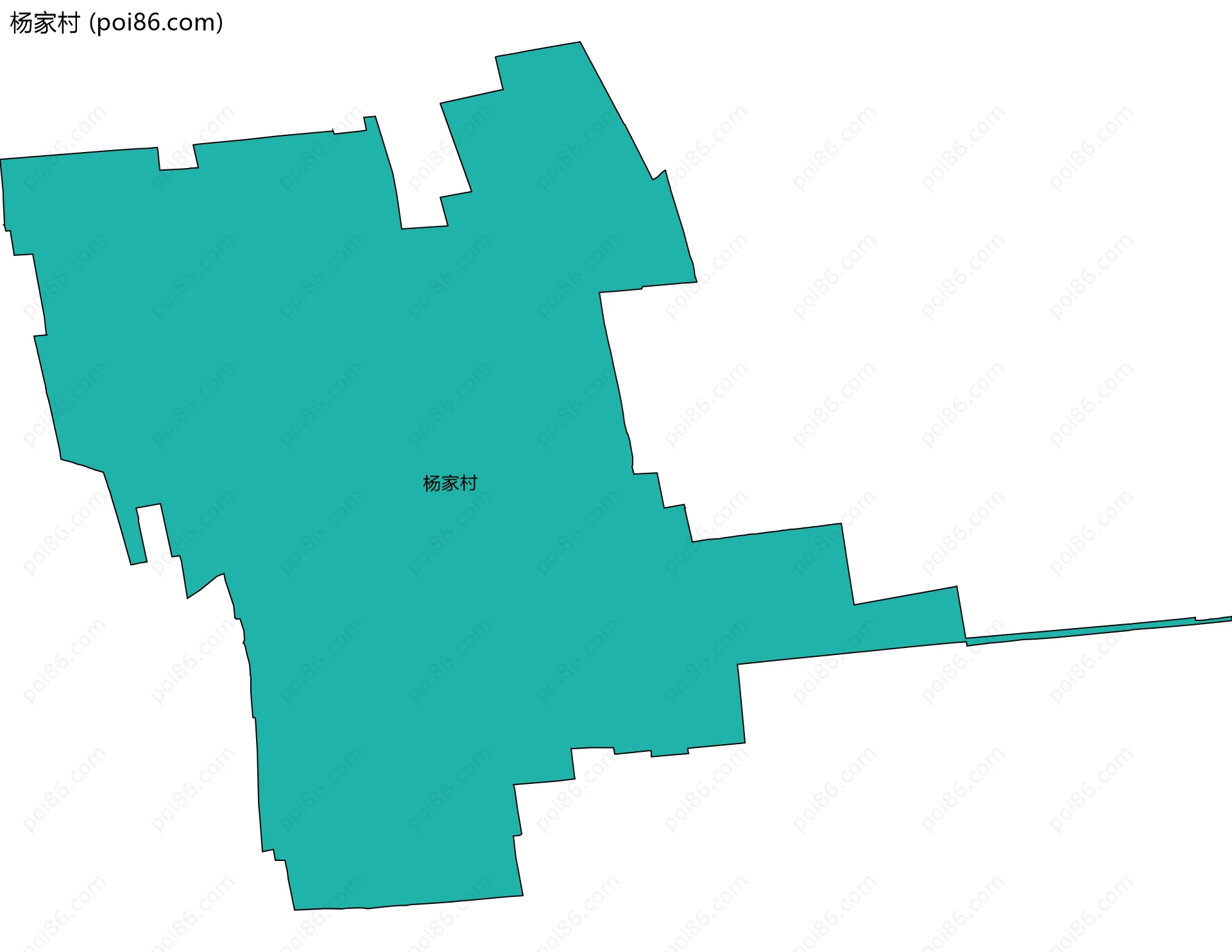 杨家村边界地图