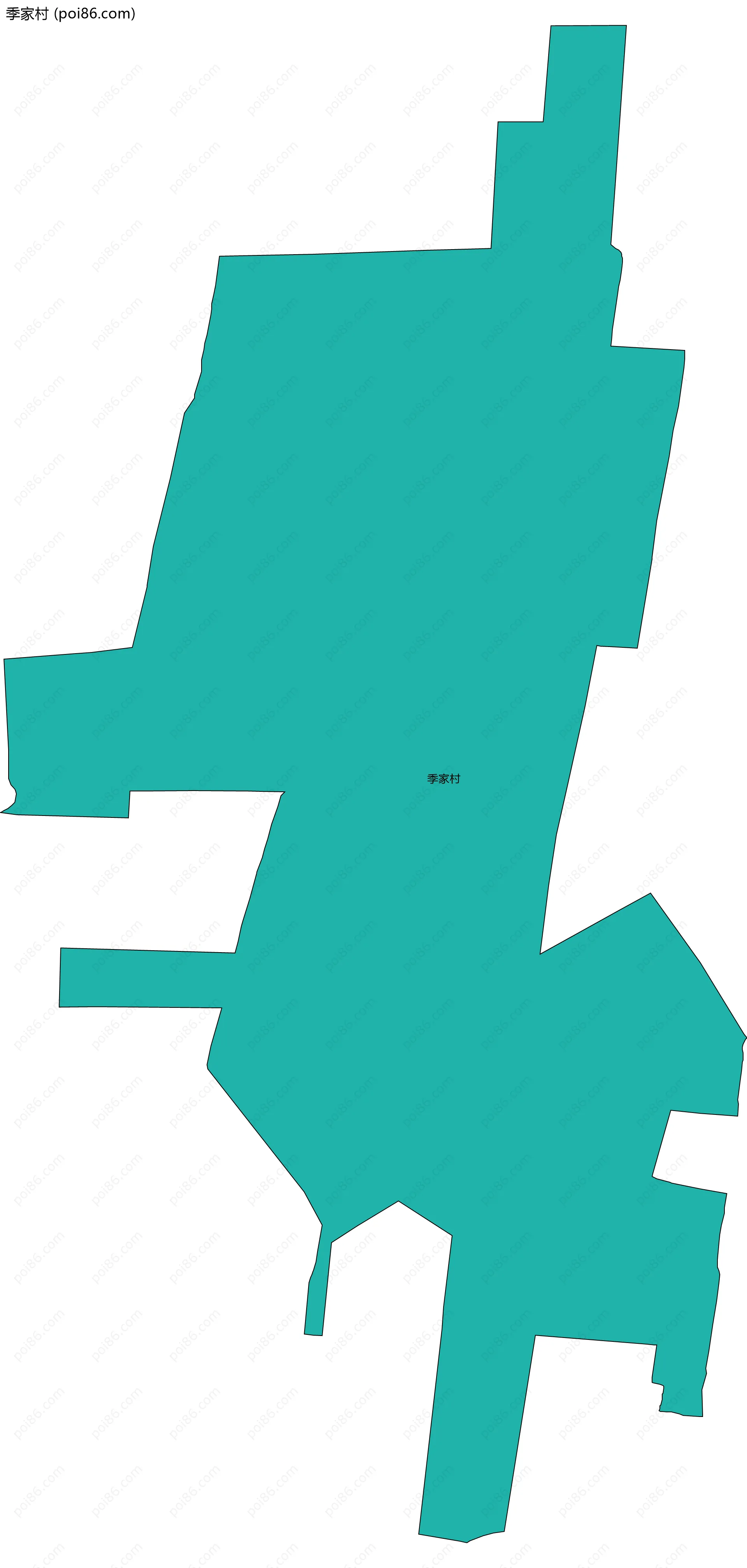 季家村边界地图