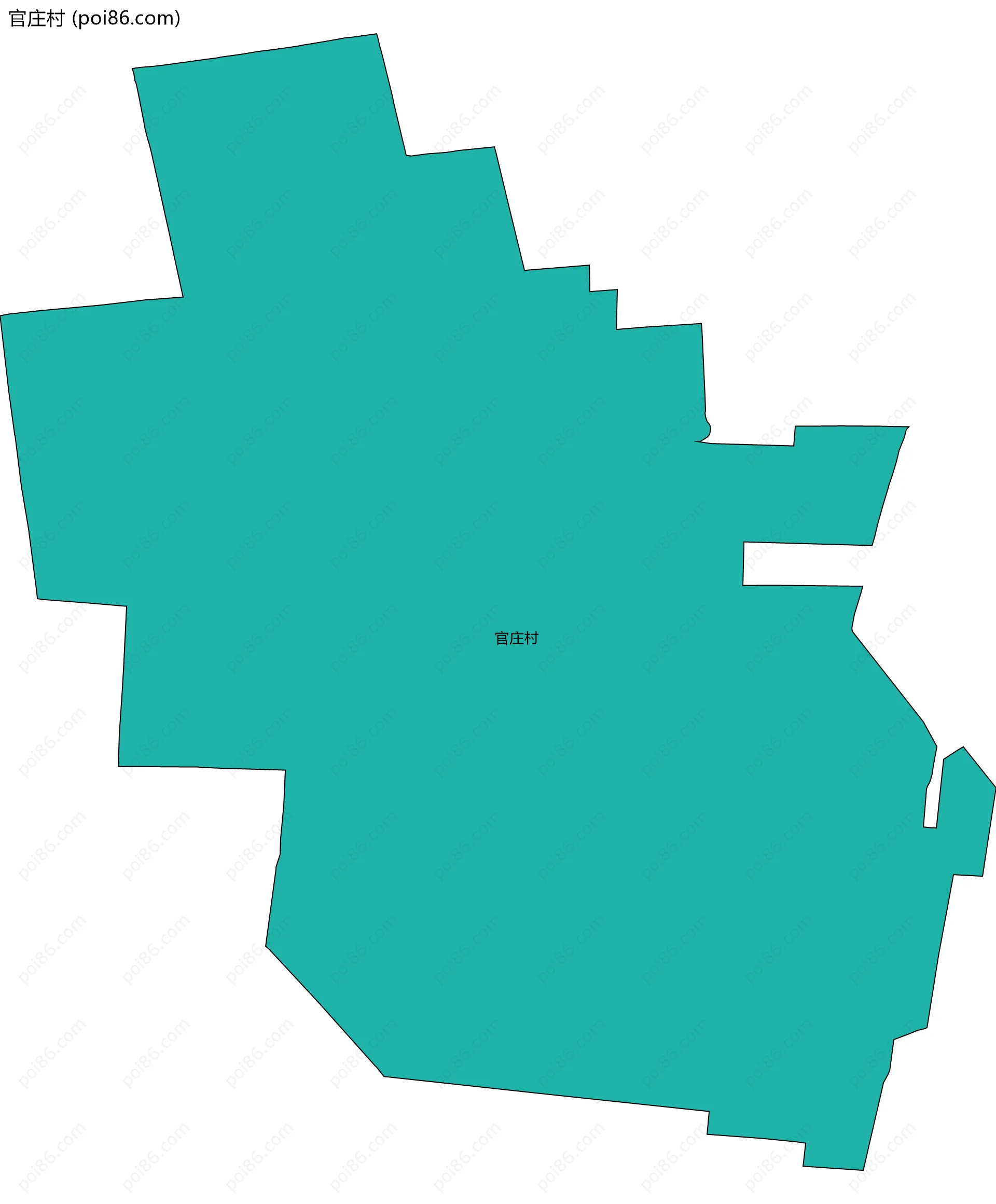 官庄村边界地图