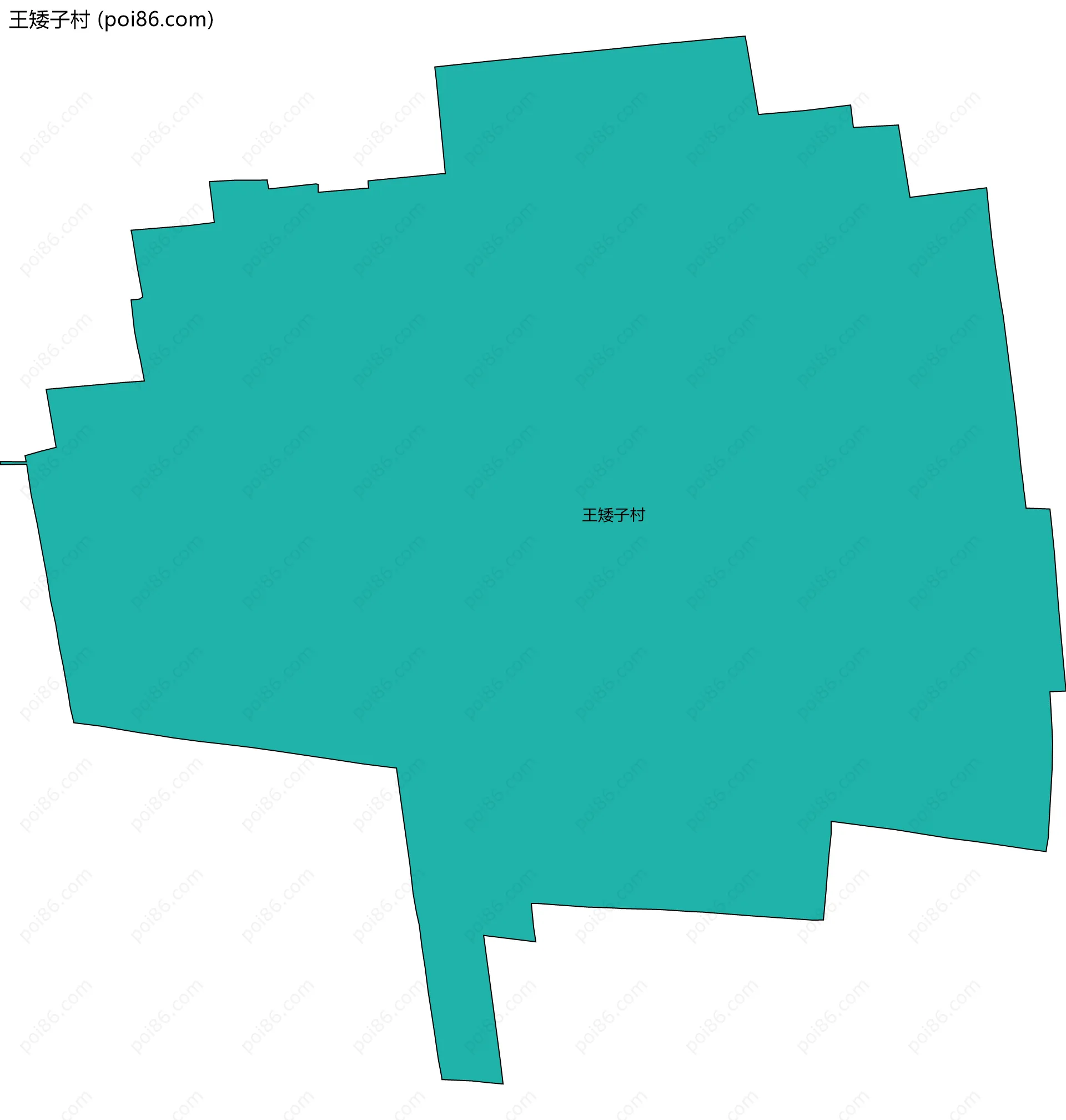王矮子村边界地图