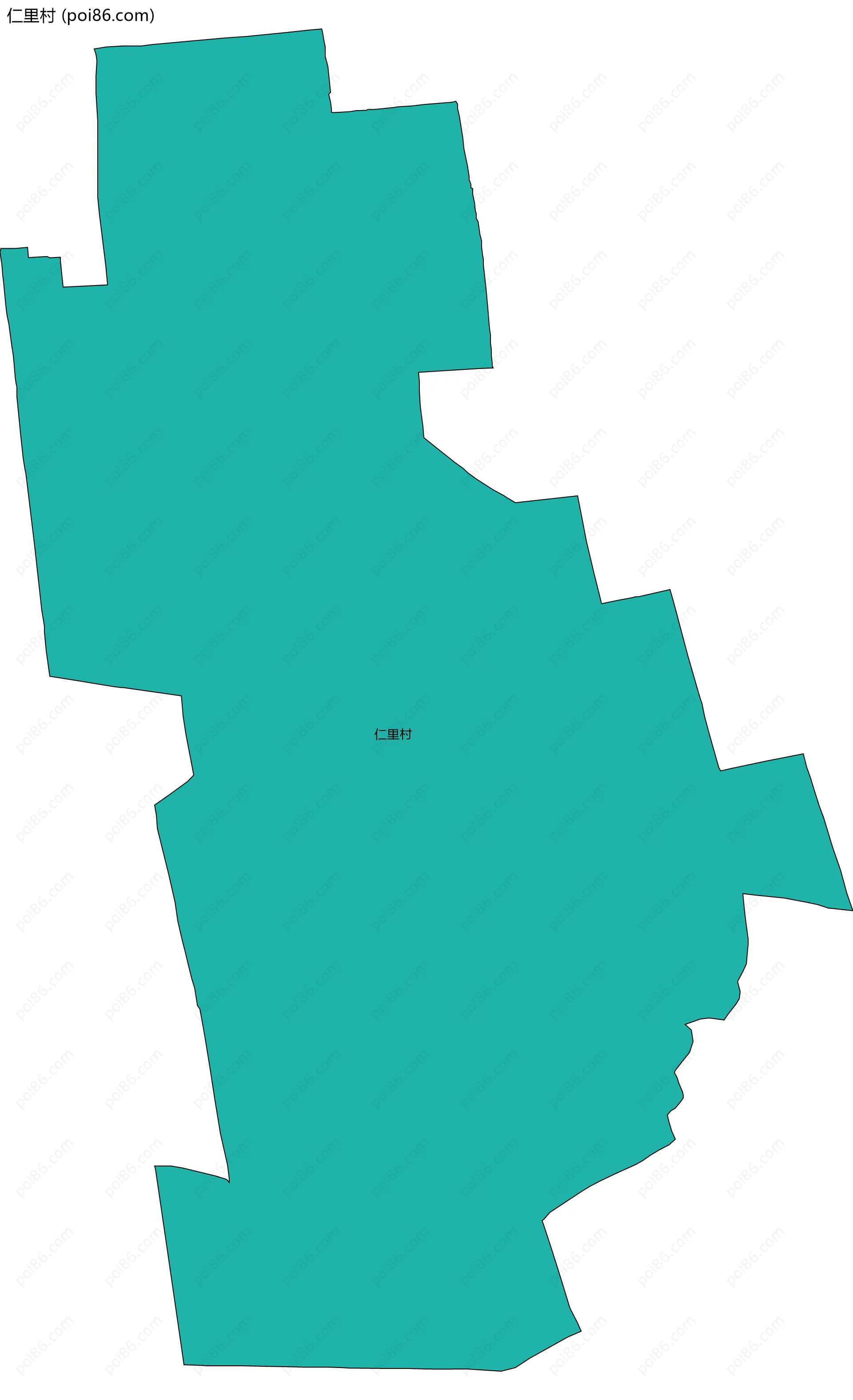 仁里村边界地图
