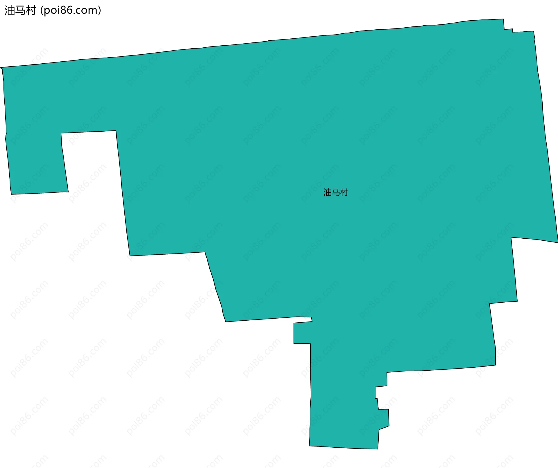 油马村边界地图