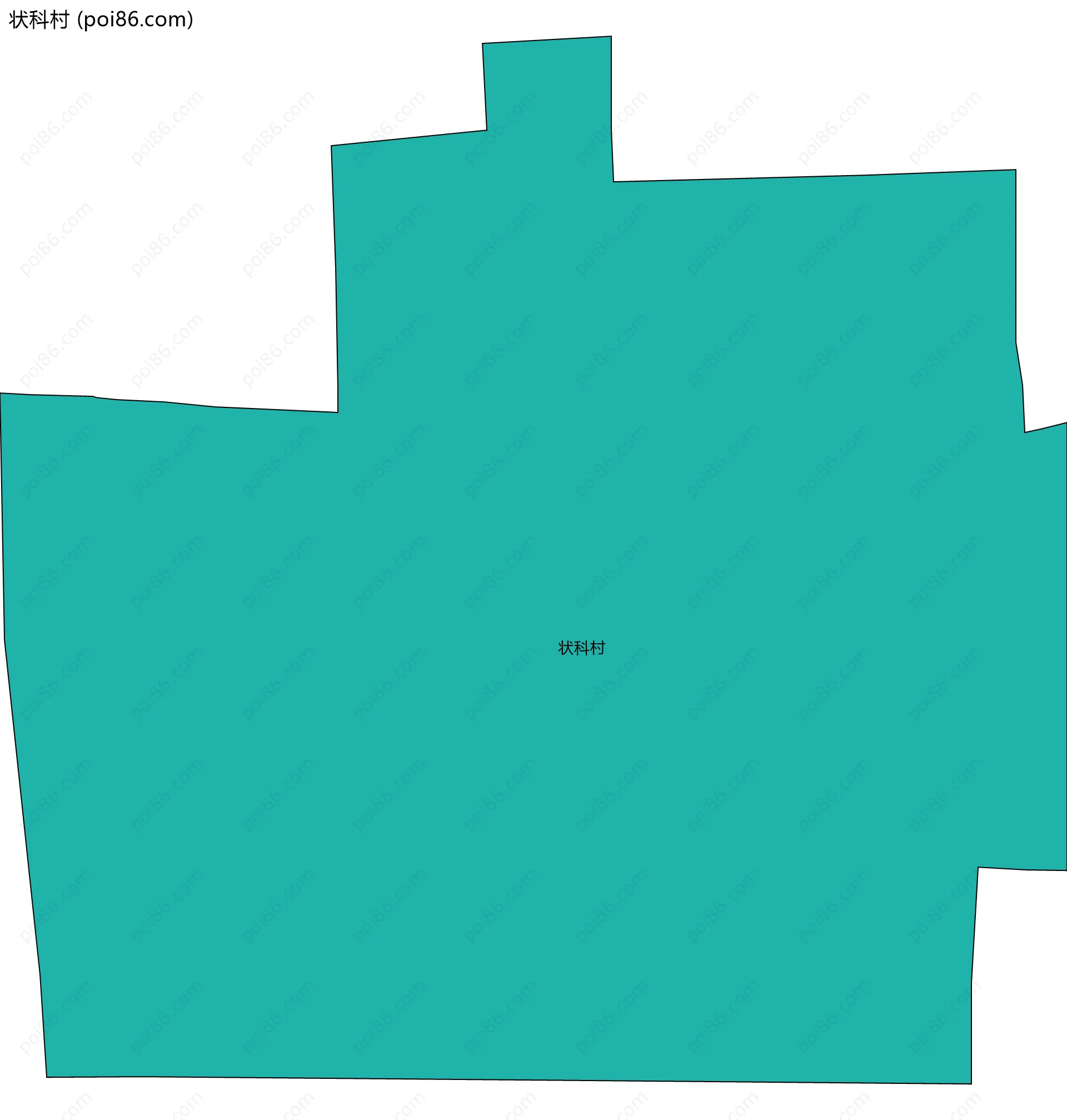 状科村边界地图