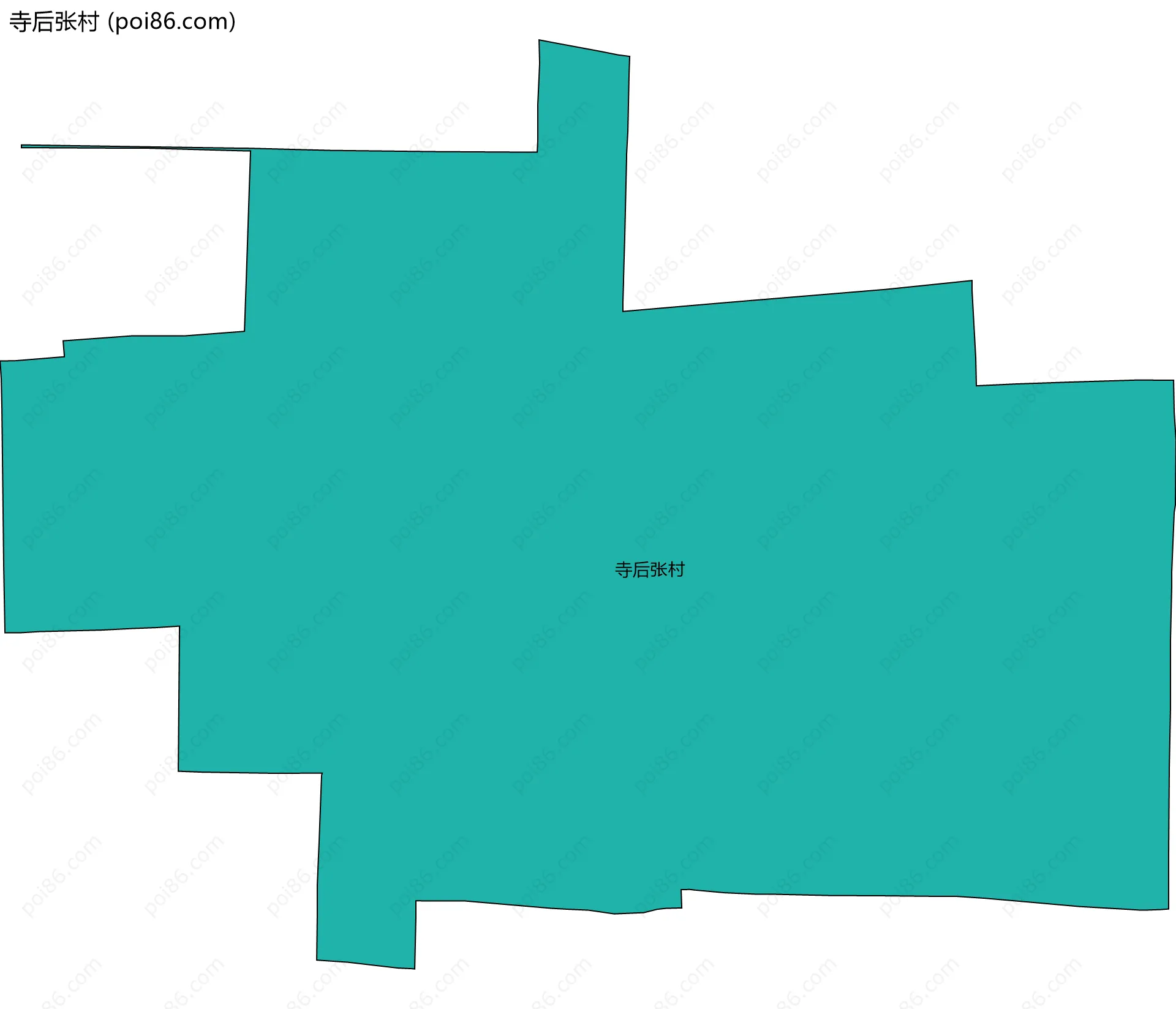 寺后张村边界地图