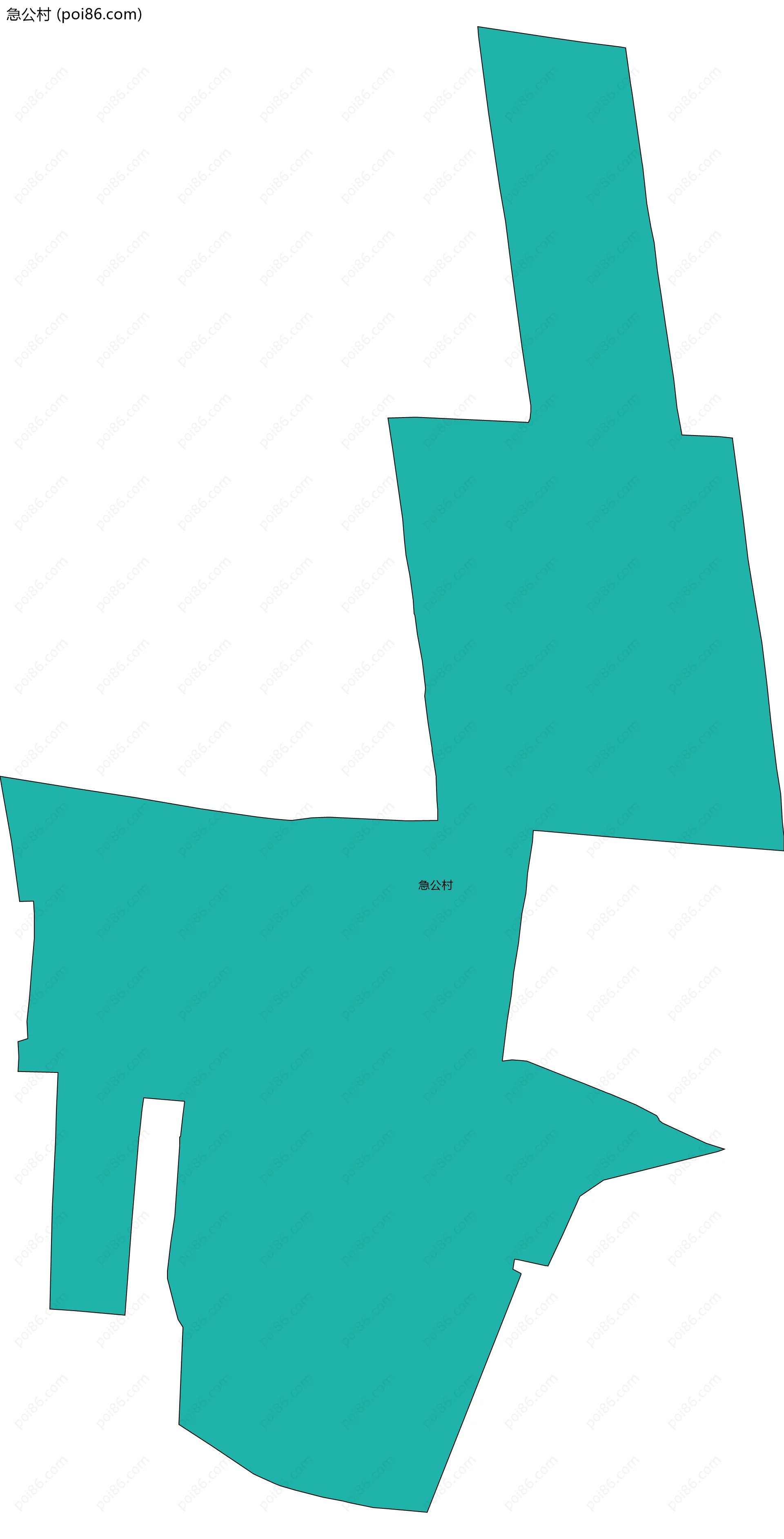 急公村边界地图