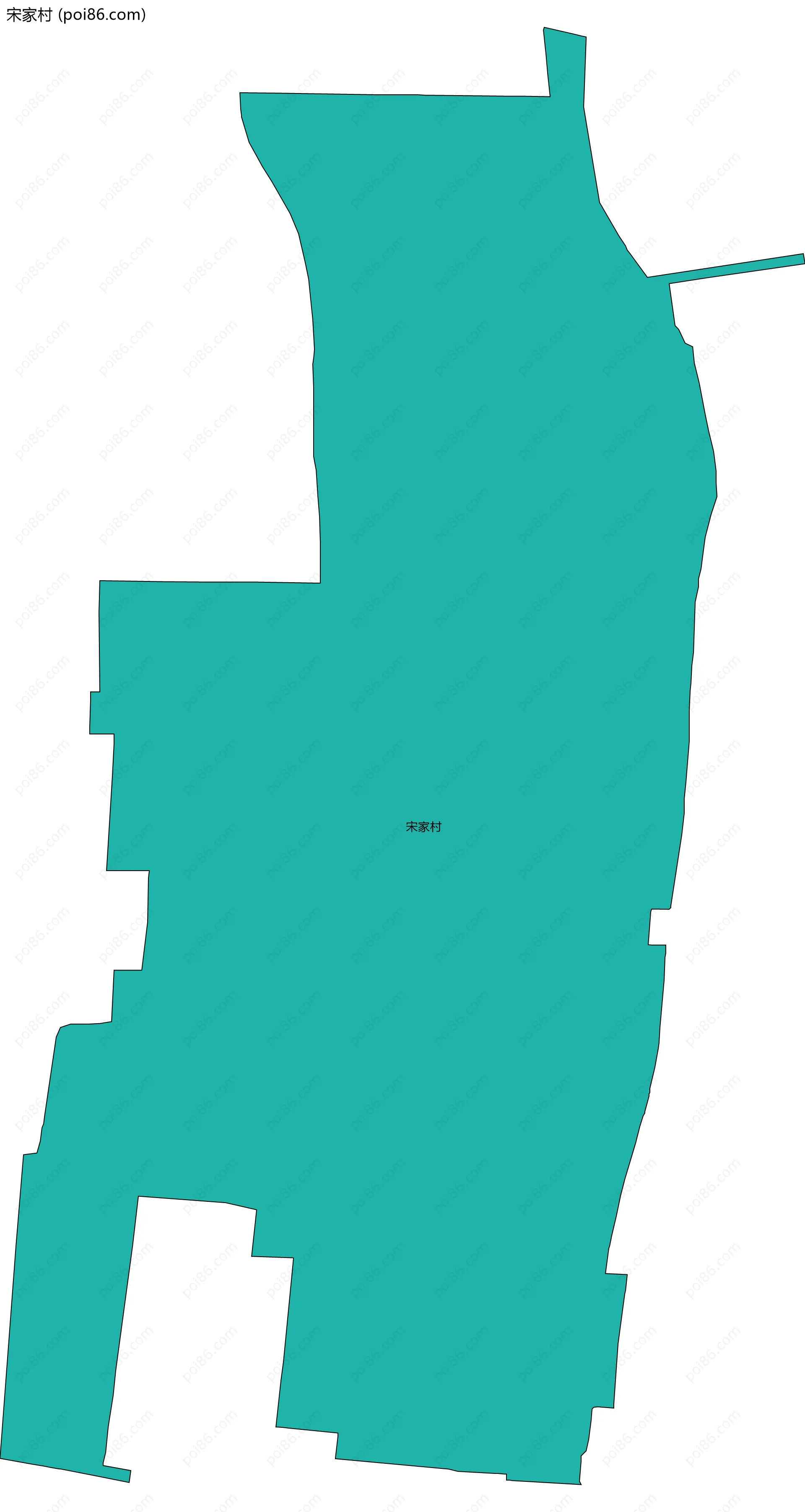 宋家村边界地图