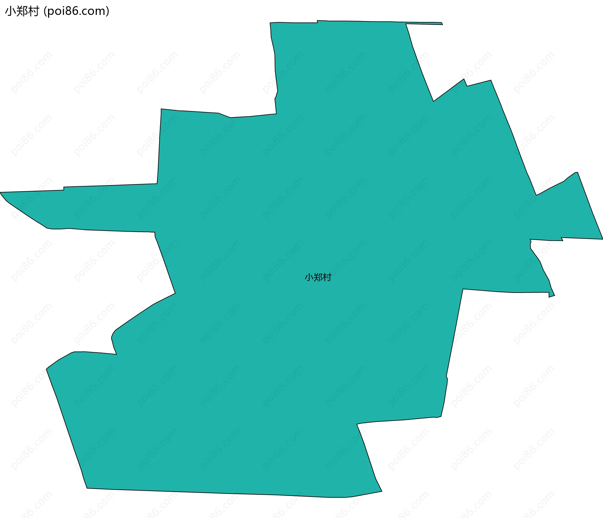 小郑村边界地图