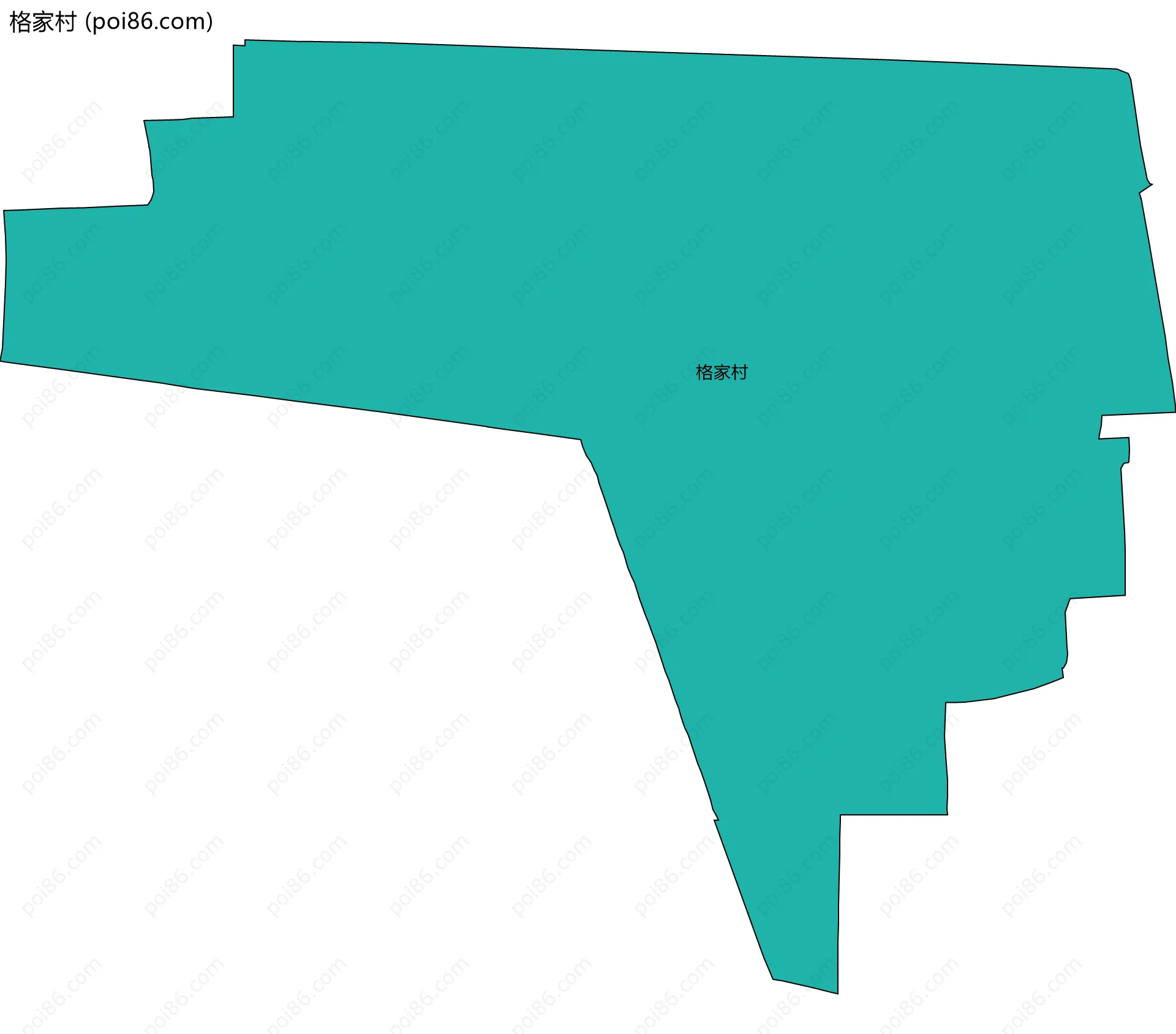 格家村边界地图