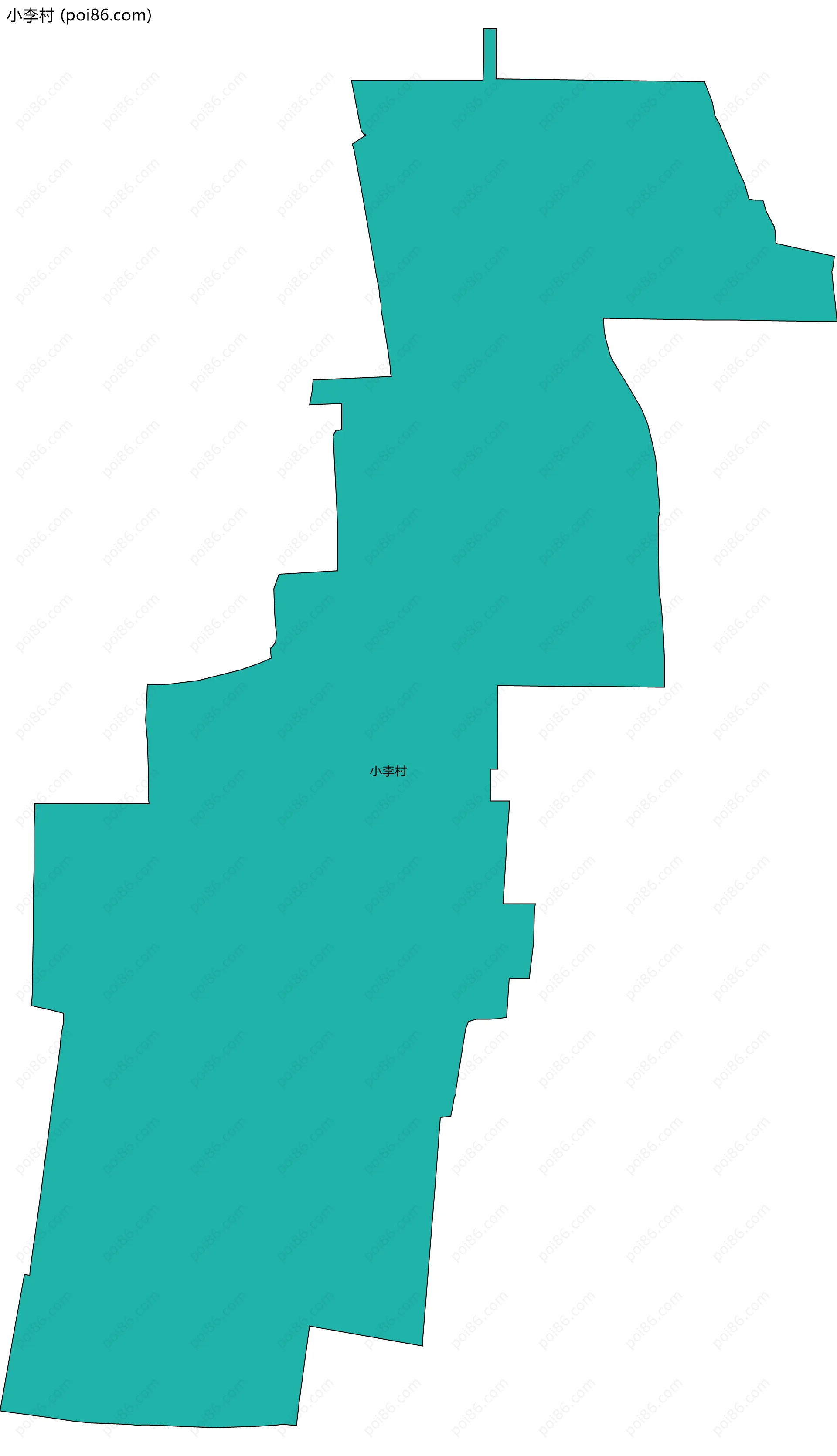 小李村边界地图