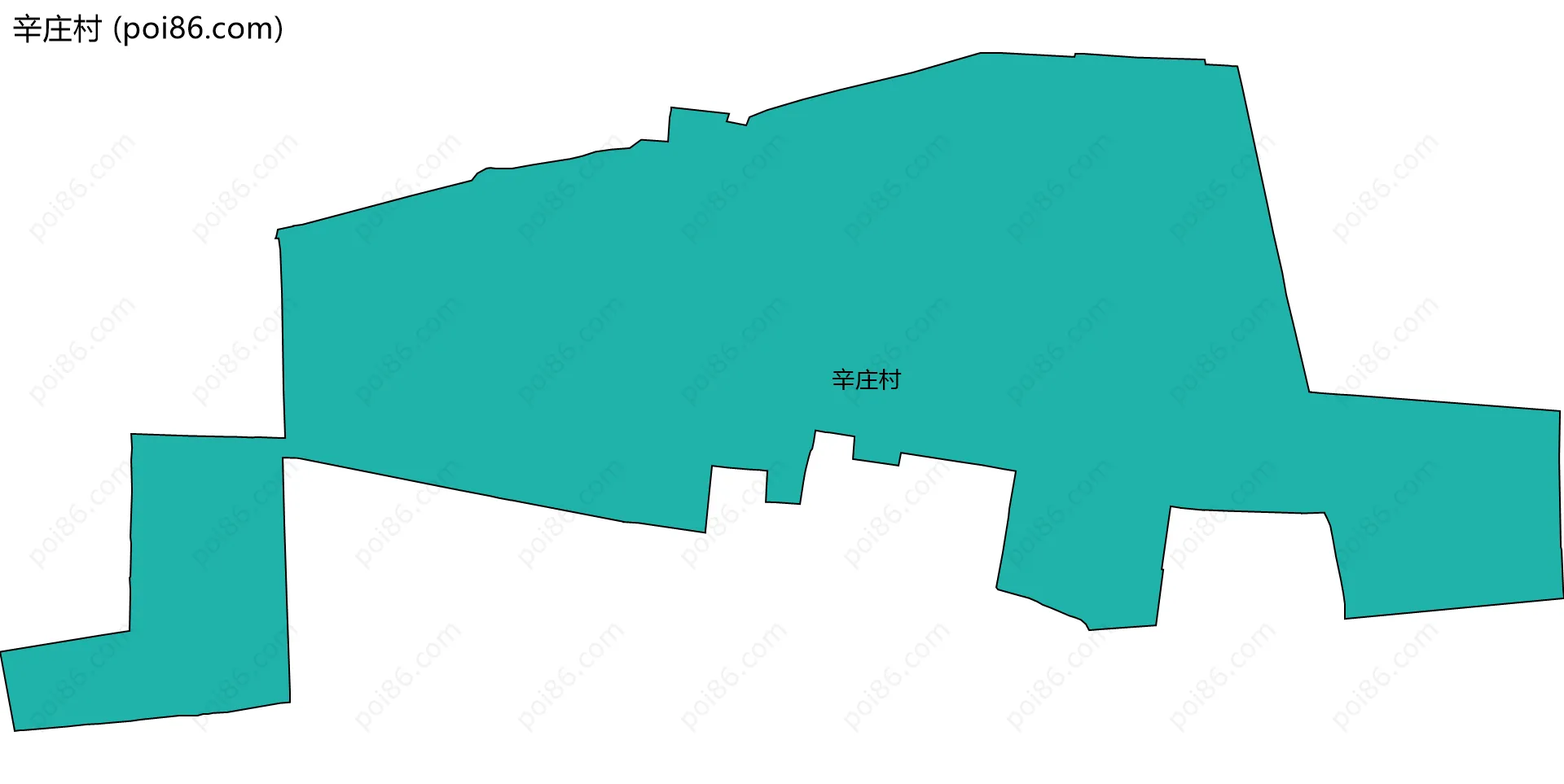 辛庄村边界地图