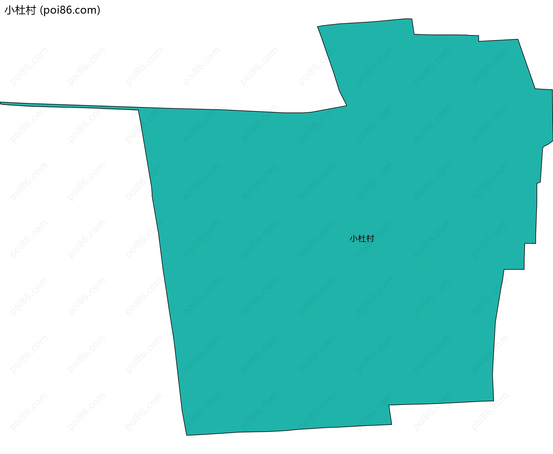 小杜村边界地图