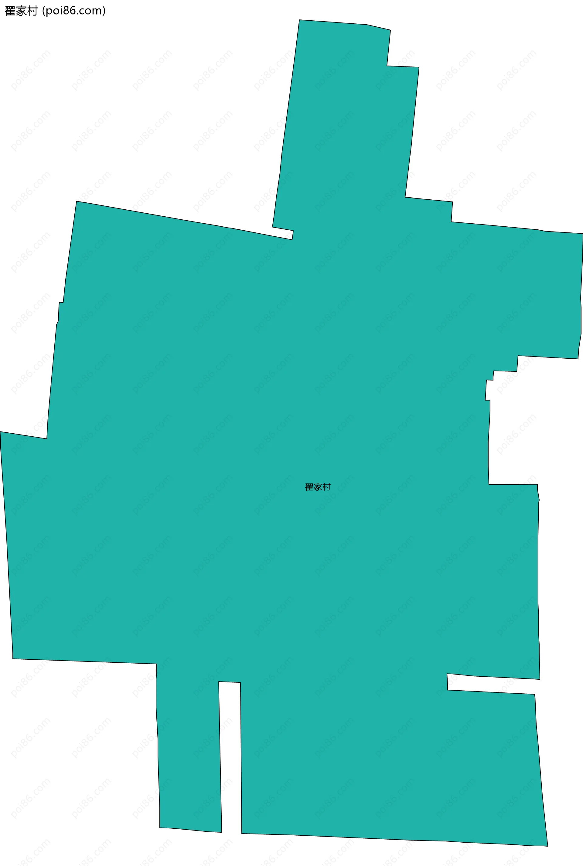 翟家村边界地图