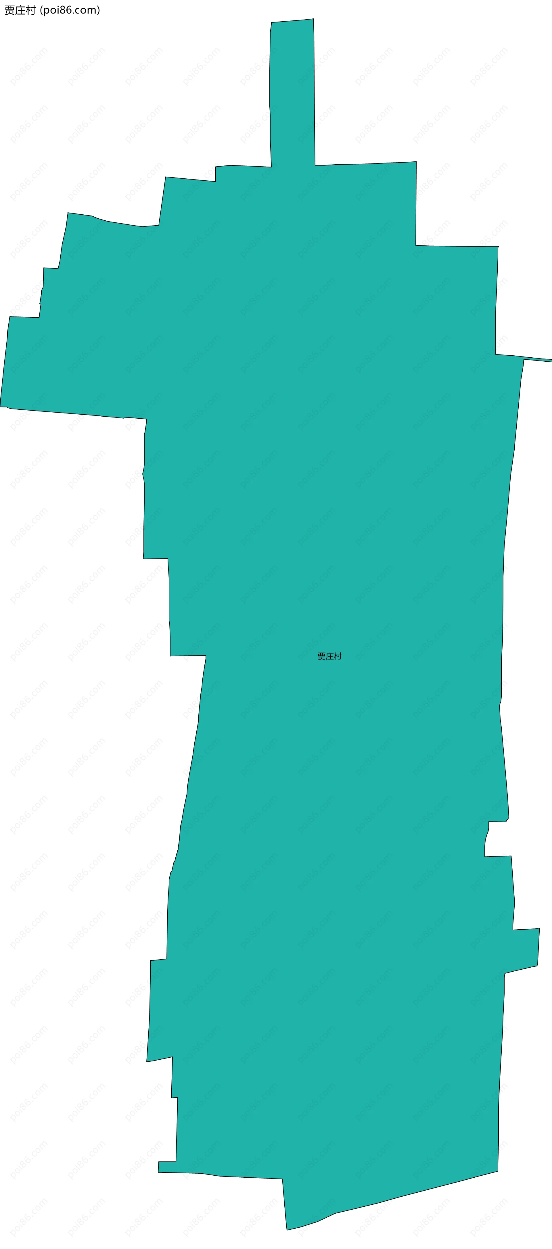 贾庄村边界地图