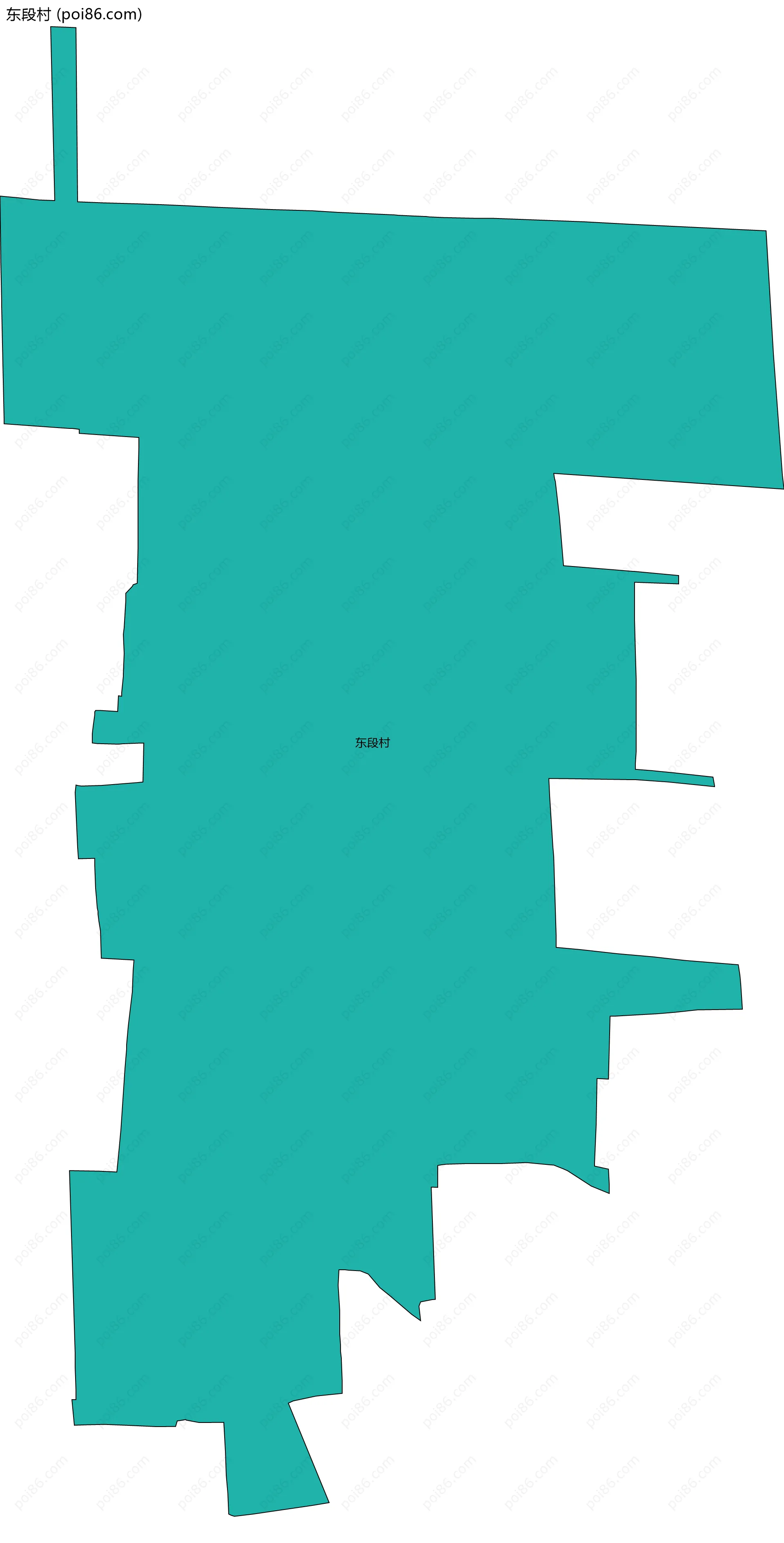 东段村边界地图