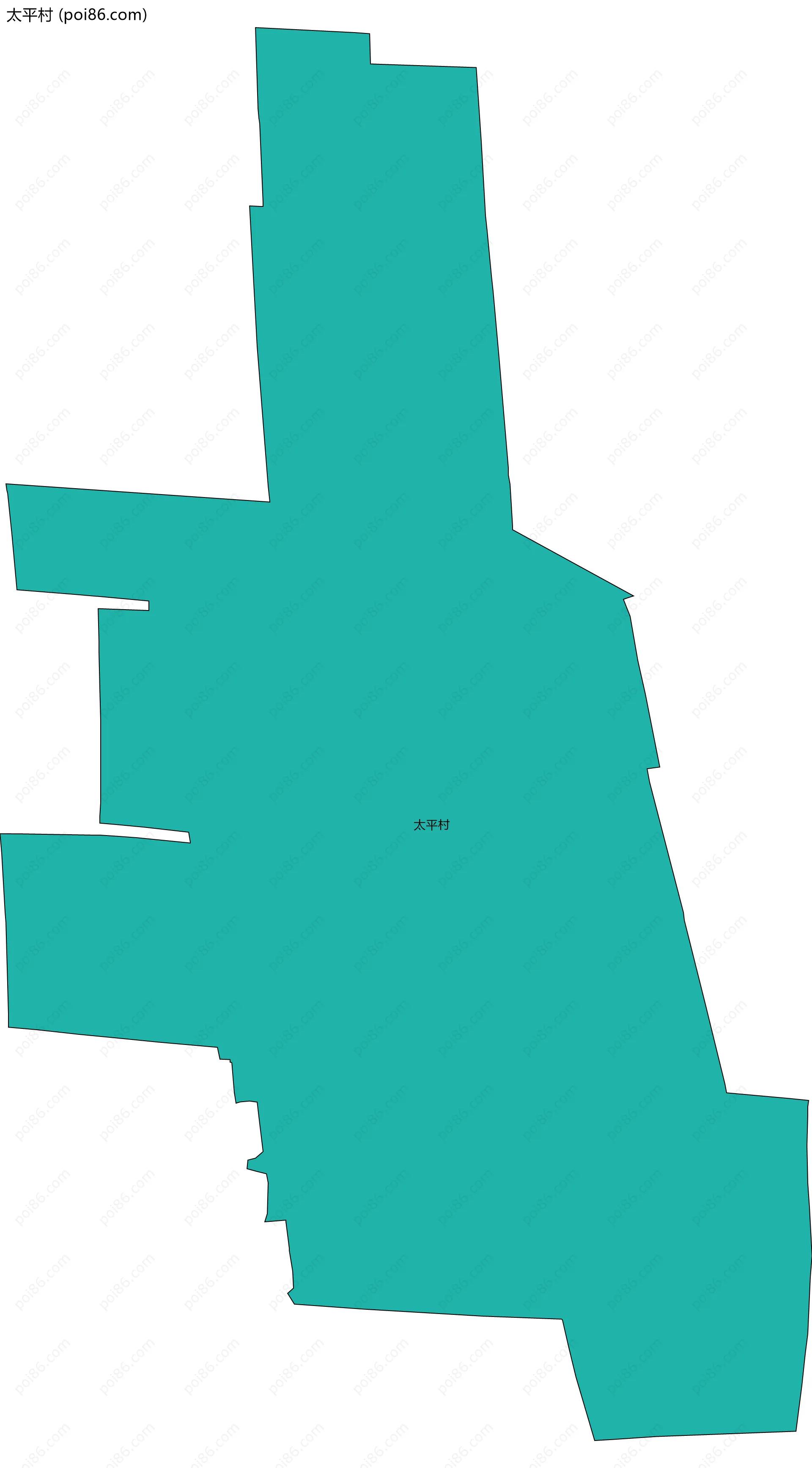 太平村边界地图